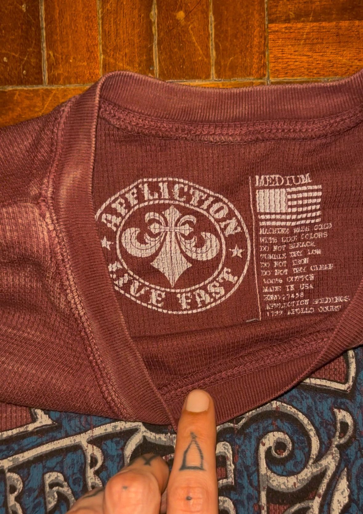 Affliction 💥 Stylish Affliction Thermal – Bold Front Graphic Size US M / EU 48-50 / 2 - 3 Thumbnail