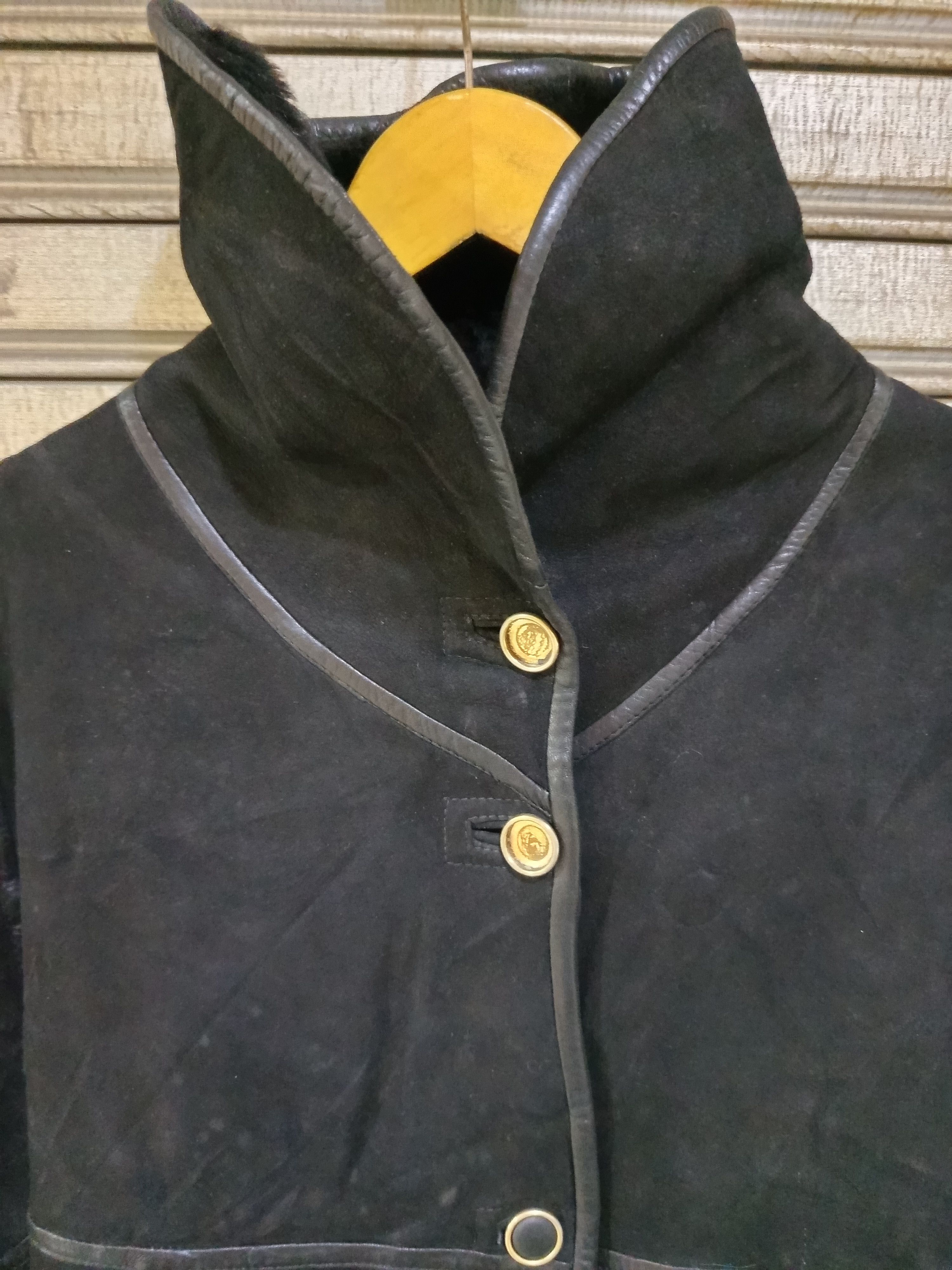 Emmanuelle Khanh 1970s Emmanuel Khanh Paris Shearling Cropped Jacket Size L / US 10 / IT 46 - 13 Thumbnail