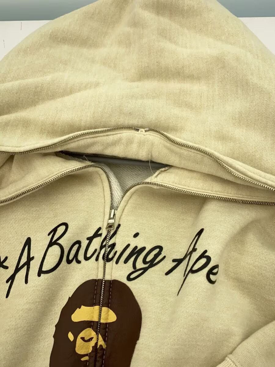 Bape A Bathing Ape Cotton Zip Hoodie Cream Size US XL / EU 56 / 4 - 7 Thumbnail