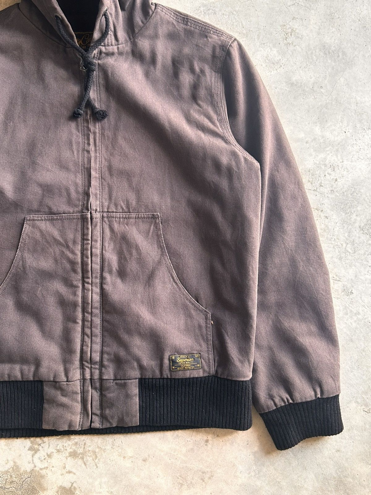 California Republic Bomber Hoodie Brown Jacket Size US M / EU 48-50 / 2 - 5 Thumbnail