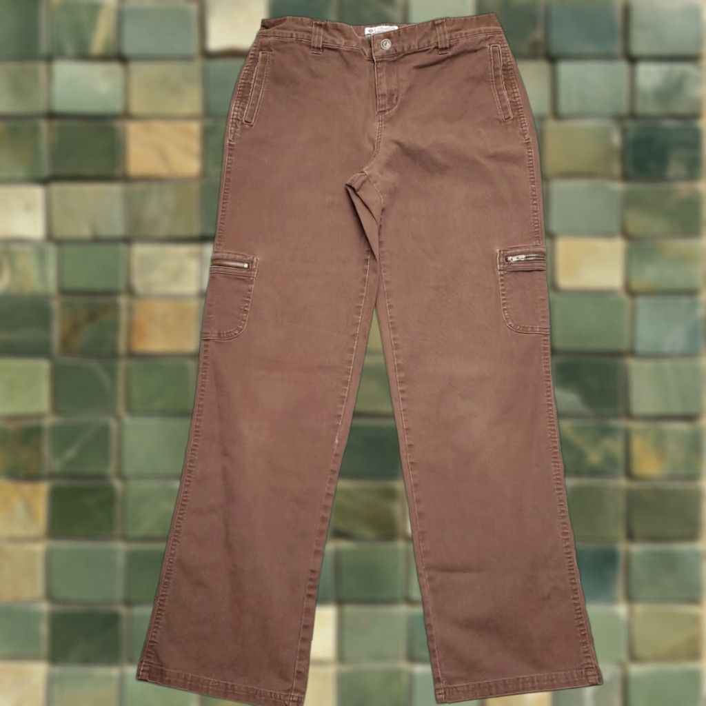 Vintage VINTAGE Columbia Pants Womens 10 Brown Canvas Cargo Utility Pocket Outdoors Gorp Classic Size 32" / US 10 / IT 46 - 1 Thumbnail