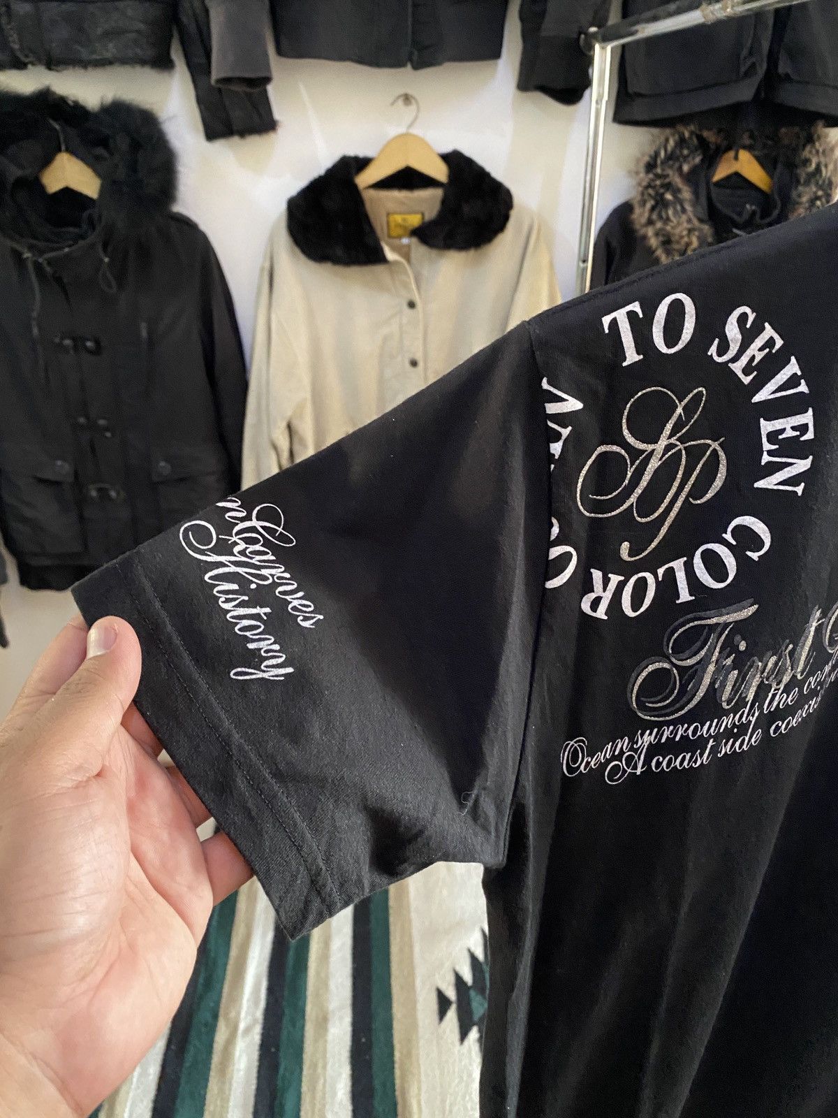 Hysteric Glamour × Undercover JAPANESE SignalPoint Poem Lgb ISWN Maison Margiela Style TEE Size US L / EU 52-54 / 3 - 2 Thumbnail