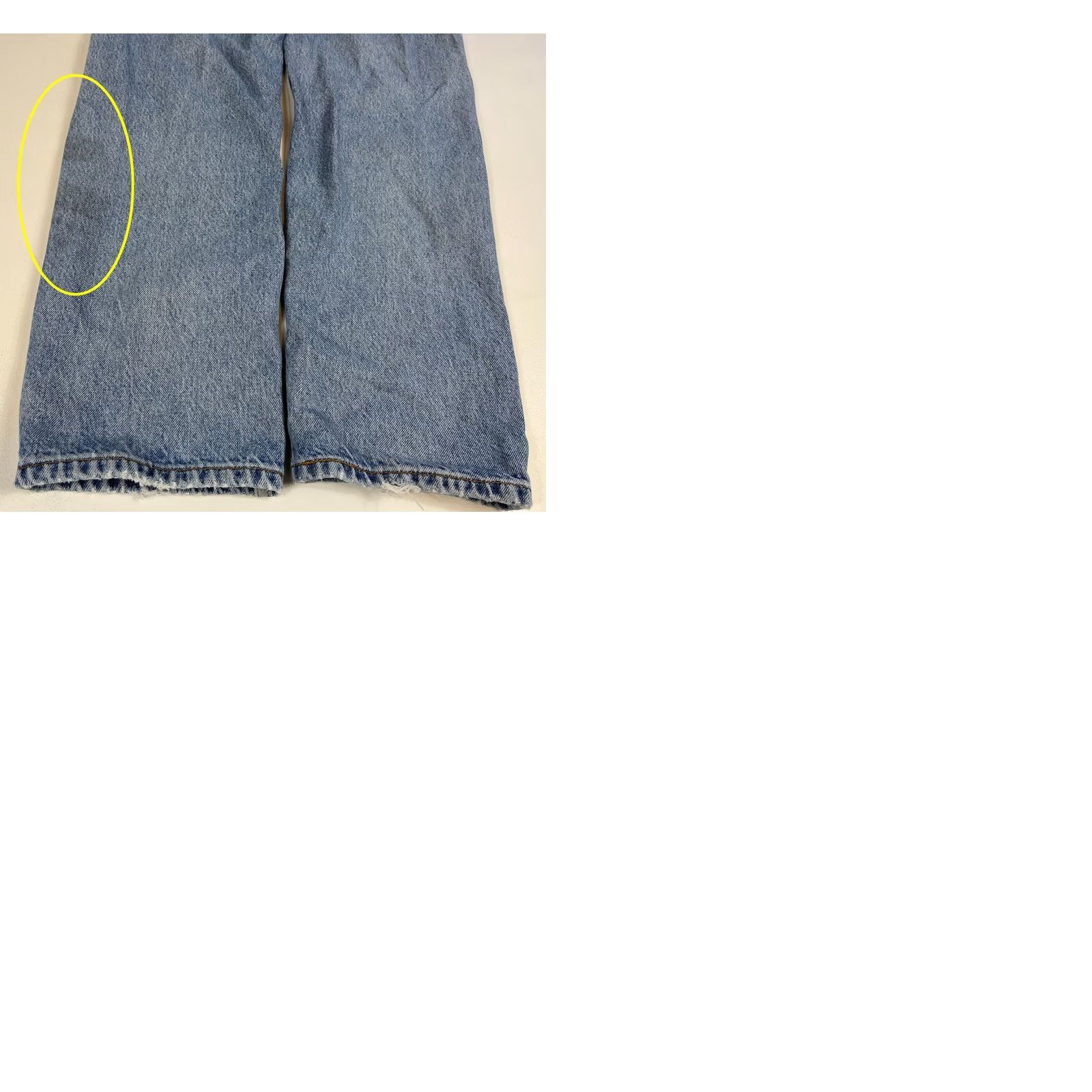 Levi's Levi's 505 Jeans Regular Fit Distressed 90s Vintage Mens Blue 35x30 Pants Straight Jeans Mens Size US 35 - 10 Thumbnail