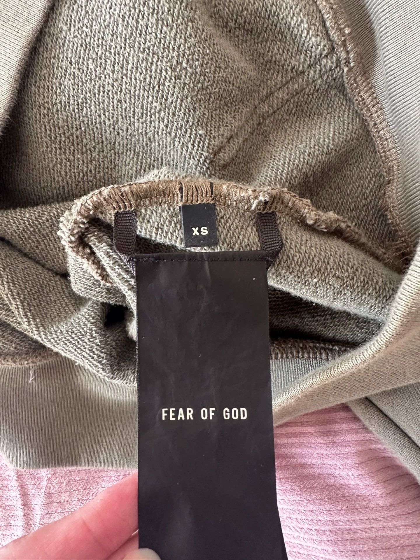 Fear of God Fear of God Matcha Green Henley Collar Hoodie/Sweatshirt, Size US XS / EU 42 / 0 - 8 Thumbnail