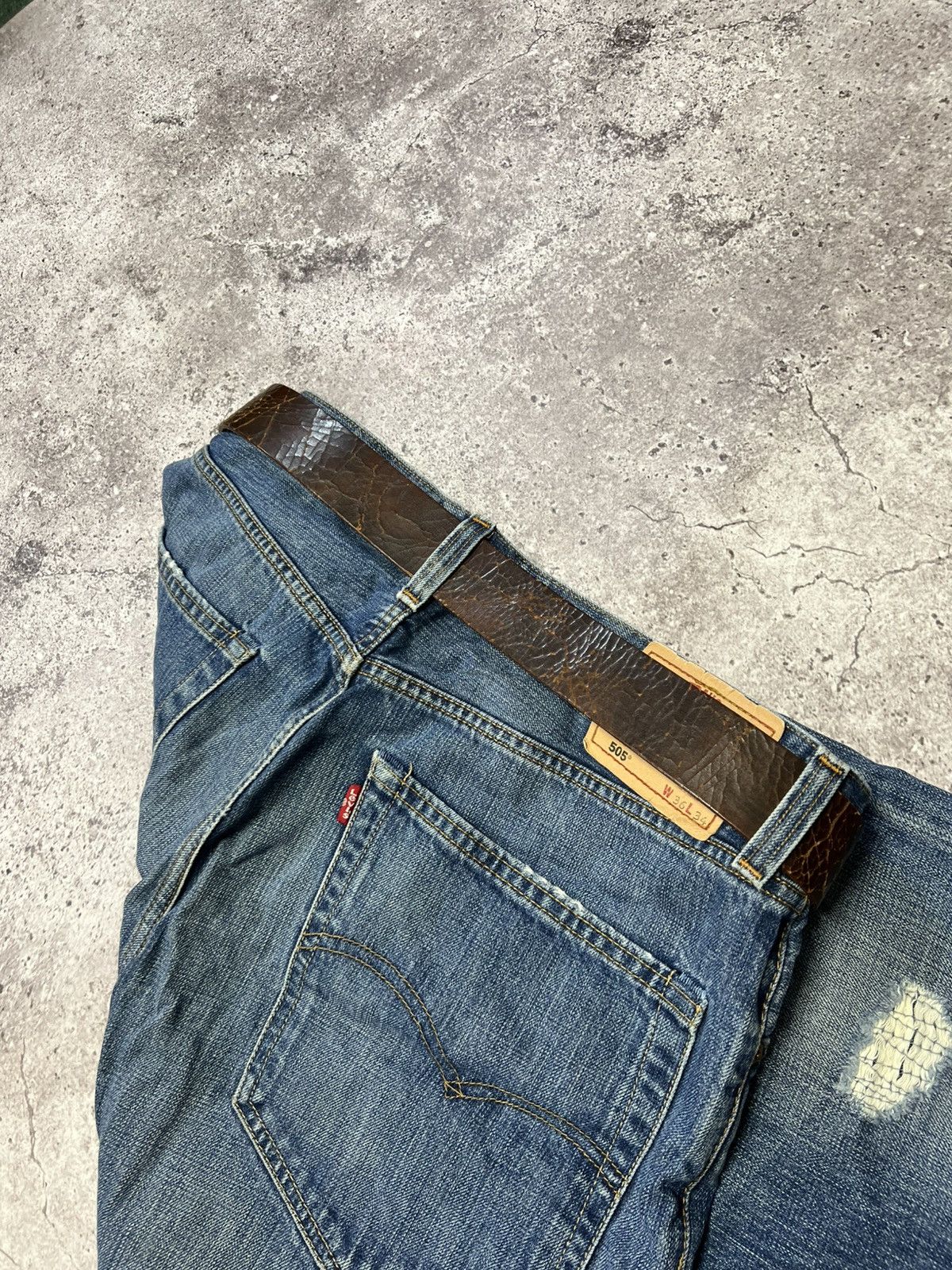 Dolce & Gabbana Vintage Dolce Gabbana Junya Watanabe Leather monogram belt Size ONE SIZE - 5 Thumbnail
