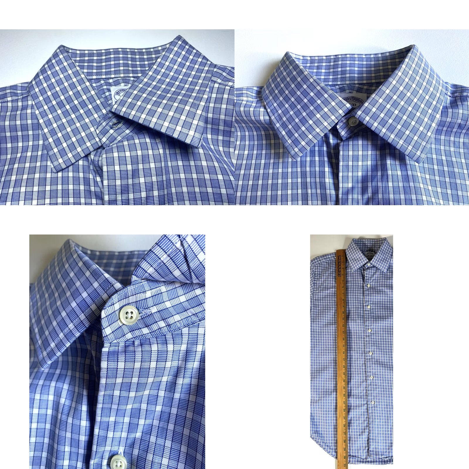 Brooks Brothers Brooks Brothers Makers Button-Up Shirt Check Mens 15 Blue Cotton 90s USA Vintage Regular Fit Size 15-33 Mens Size US M / EU 48-50 / 2 - 9 Thumbnail