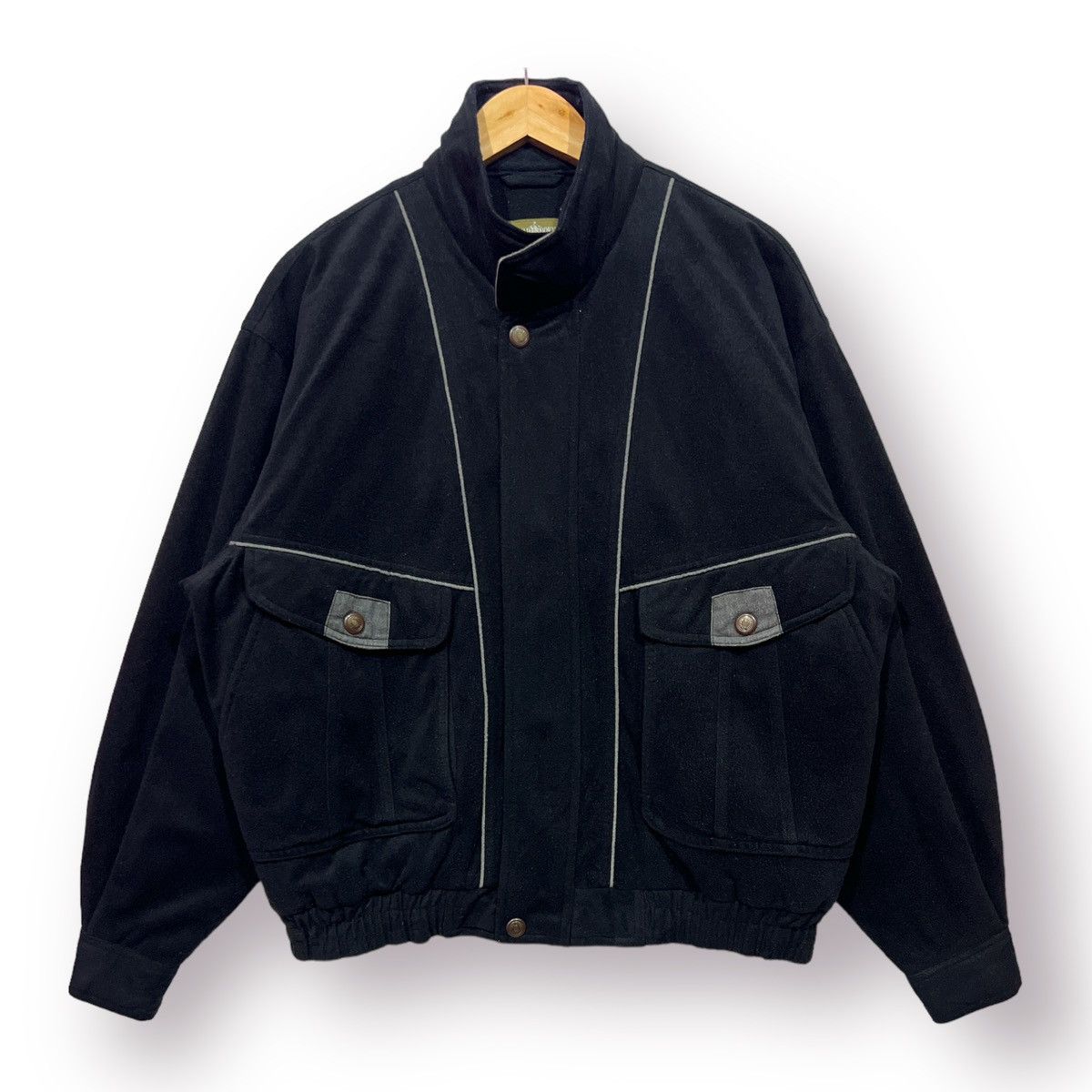 Japanese Brand 🔥 WOOL SAFARI ROOKIE BOMBER MULTIPOCKET - L Size US L / EU 52-54 / 3 - 1 Thumbnail