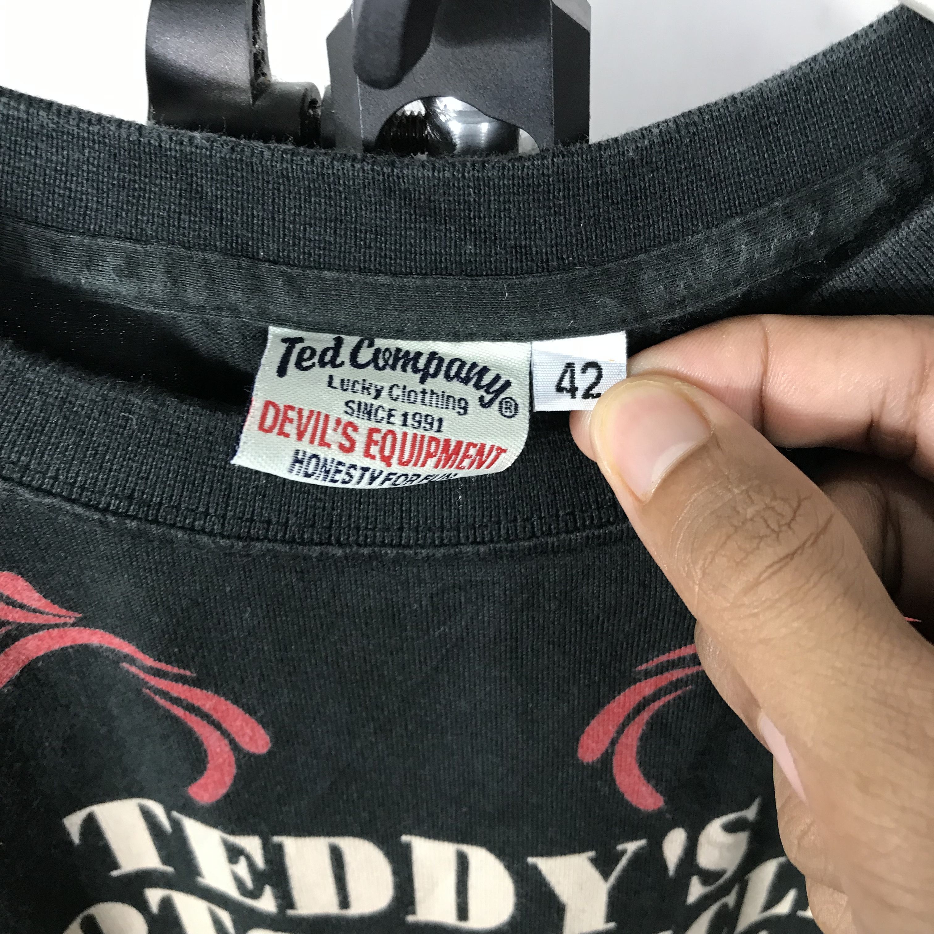 Tedman vintage TEDDY MOTORCYCLE Ted Company TEE Size US M / EU 48-50 / 2 - 7 Thumbnail
