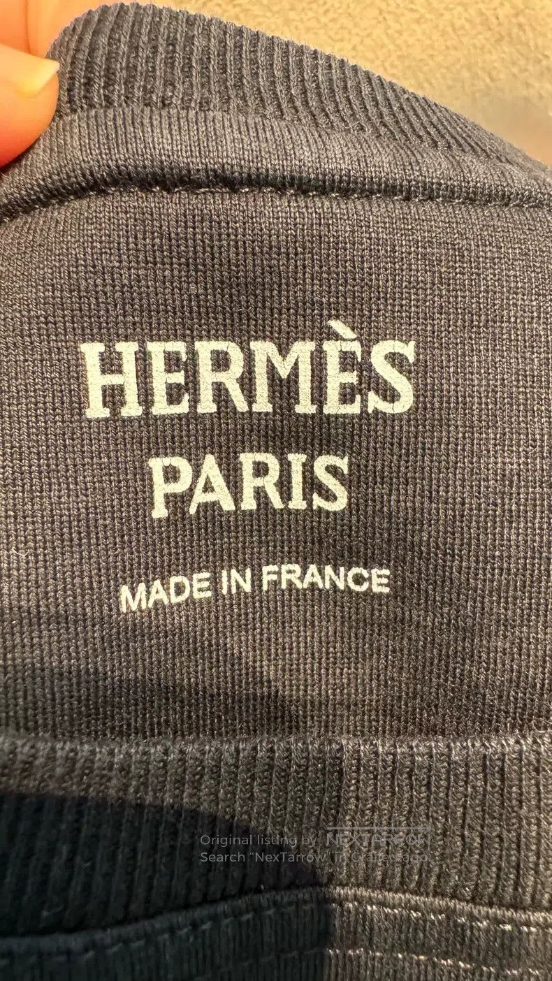 Hermes Hermes Cream Knitted Short Sleeve Cashmere Size XS / US 0-2 / IT 36-38 - 3 Thumbnail