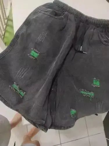 Other Baggy Short Jeans Men Denim Shorts Ripped Size US 31 - 2 Thumbnail