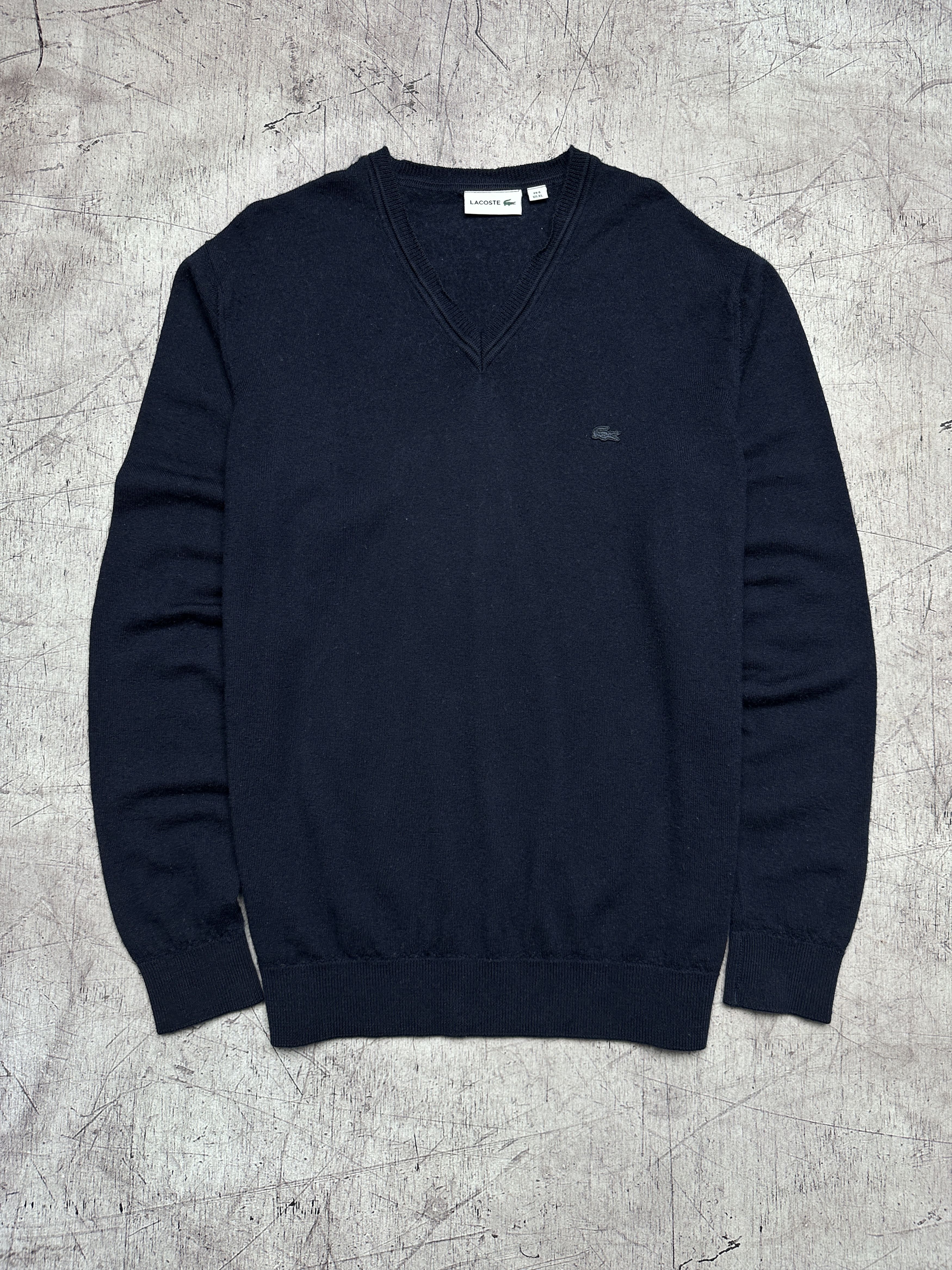 Lacoste Lacoste Mens Wool Knit V-Neck Sweater Size US XL / EU 56 / 4 - 1 Thumbnail