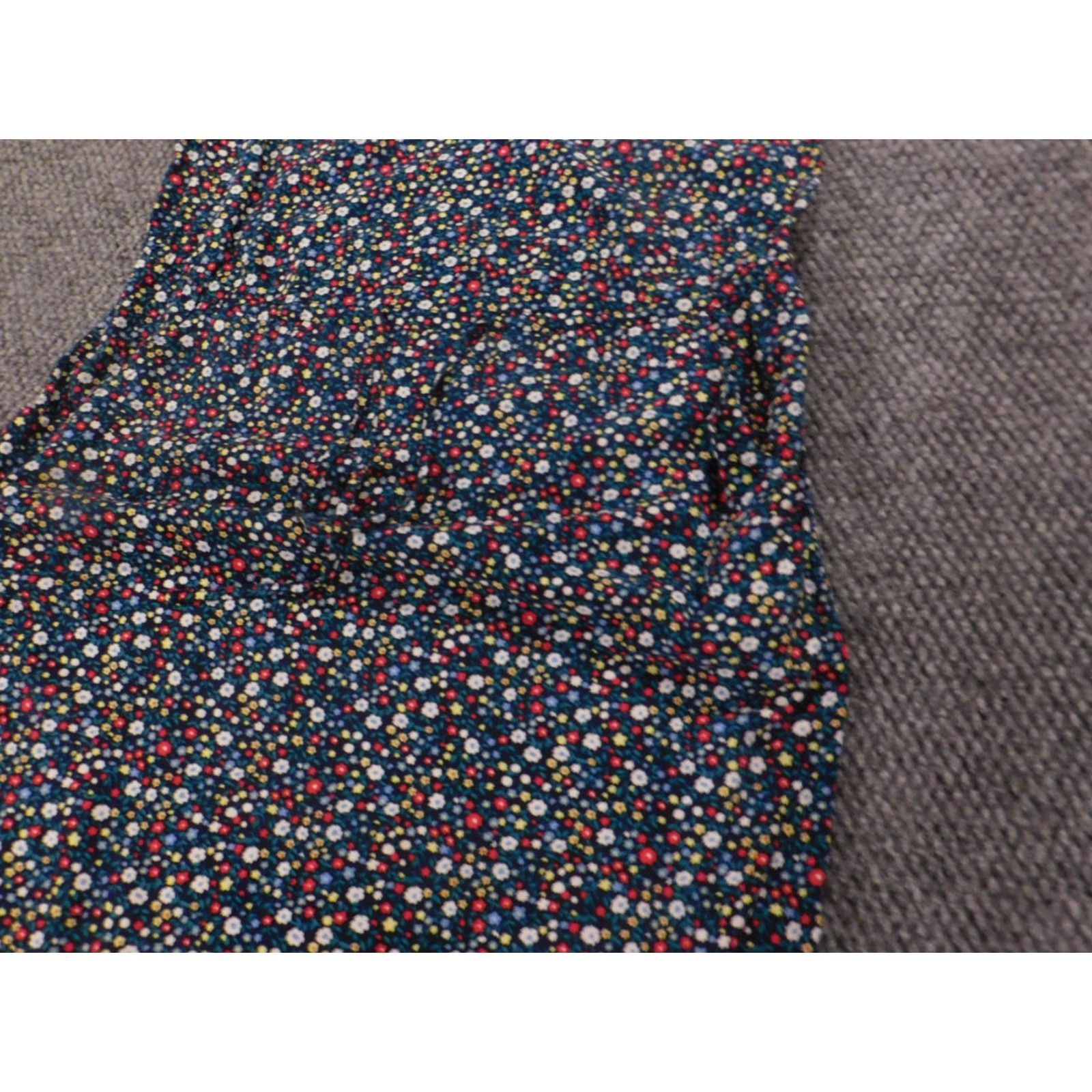 Gap Gap Dress A-Line Sundress Women Small Blue Floral Sleeveless Knit Viscose Rayon Dolman Sleeve Ruffle Long Dress Size S / US 4 / IT 40 - 7 Thumbnail