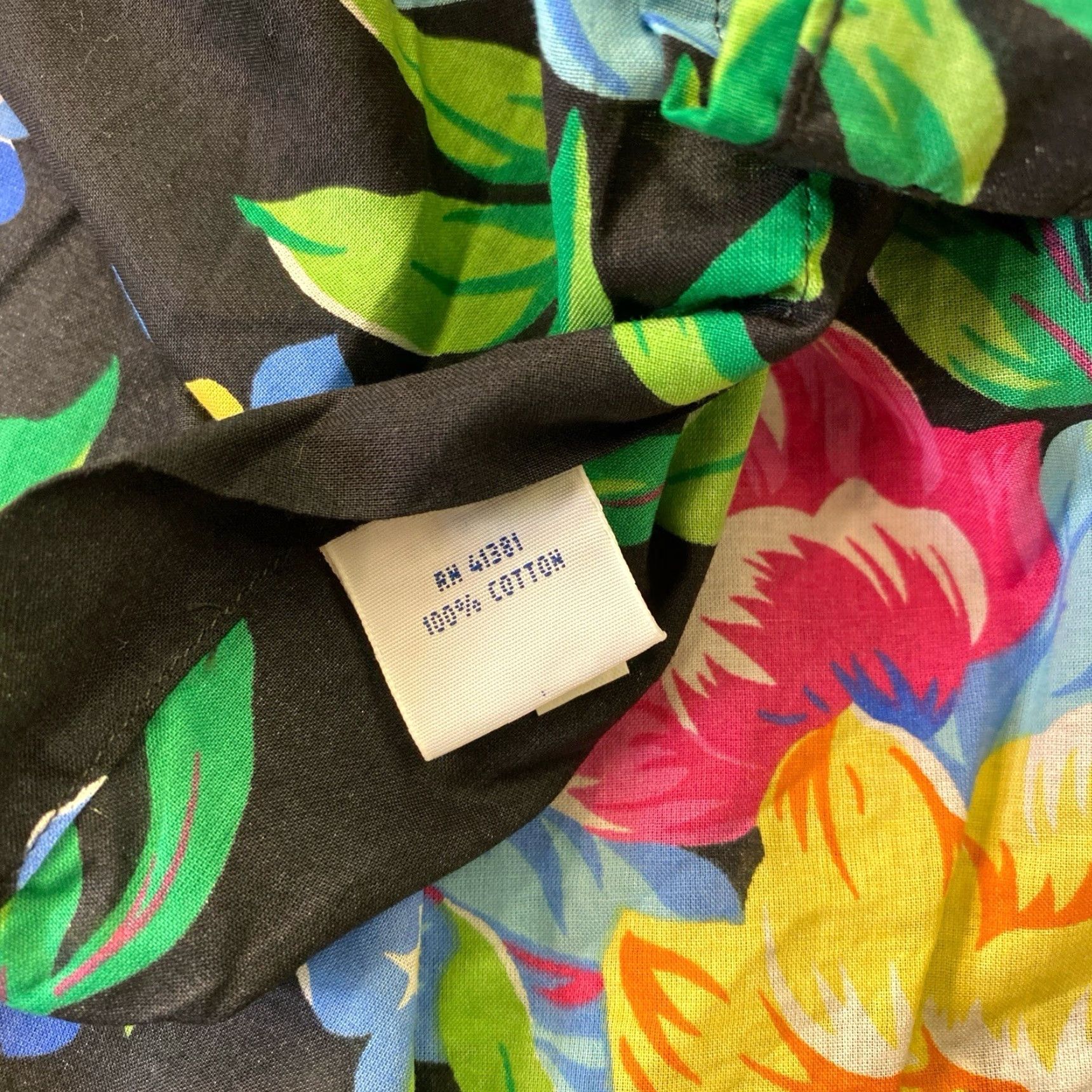 Ralph Lauren Ralph Lauren Button-Up Shirt Mens Medium Black Long Sleeve Floral Cotton Button-Down Shirt Size US M / EU 48-50 / 2 - 6 Thumbnail