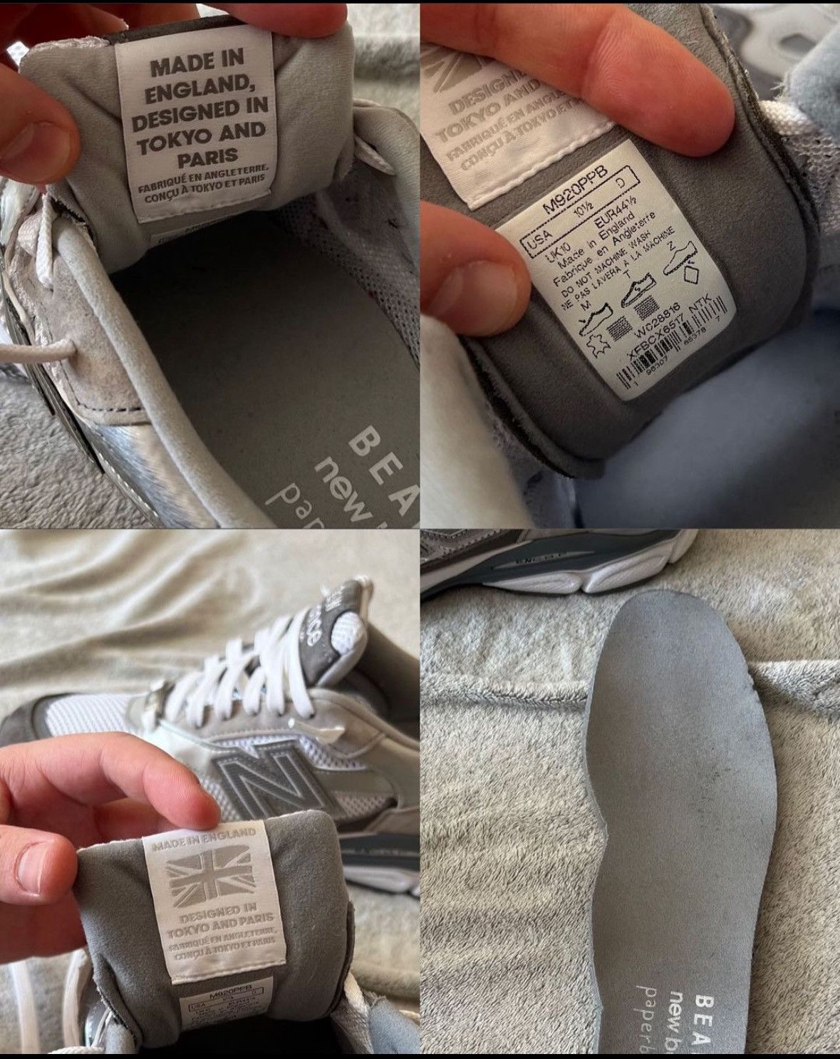 Beams Plus × New Balance 920 ENGLAND x BEAMS x PAPERBOY Paris-Tokyo Sneakers Shoes Size US 11 / EU 44 - 6 Thumbnail