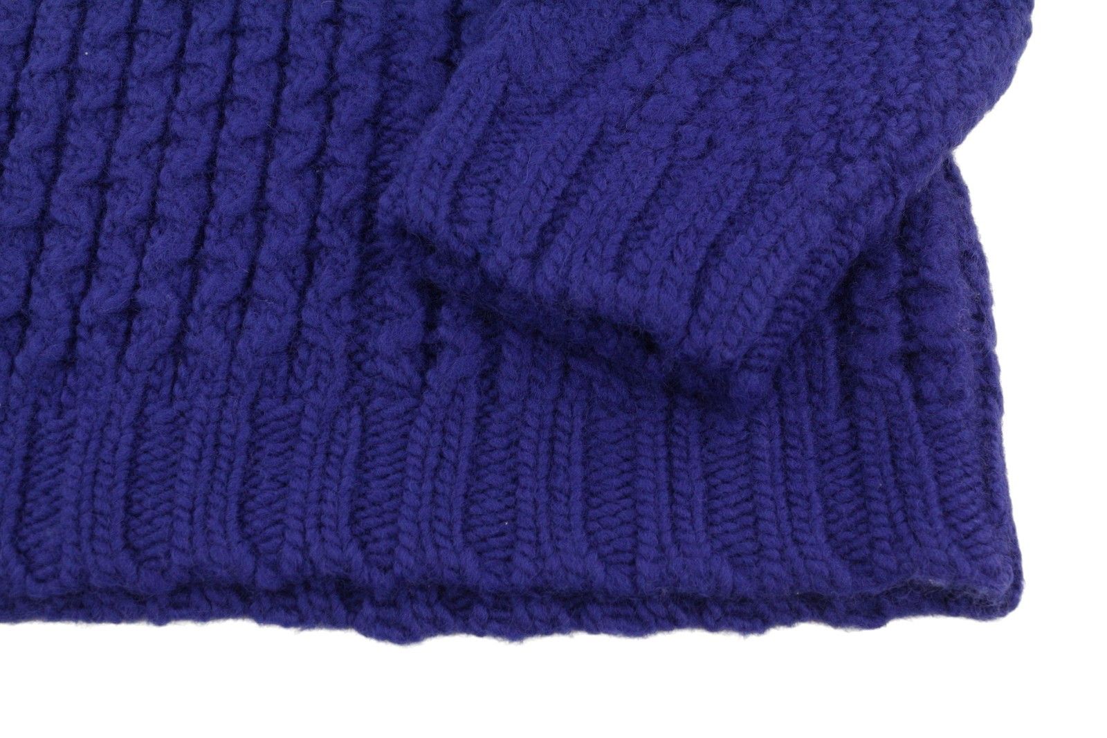 R13 ARAN SWEATER S Blue Wool Cable-Knit Dress 87667 Size S / US 4 / IT 40 - 5 Thumbnail