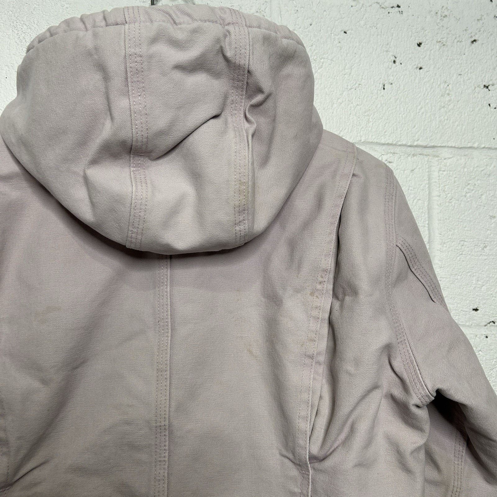 Carhartt Y2k Carhartt Sherpa-Lined Hooded Detroit Jacket “Pale Pink” Size S / US 4 / IT 40 - 10 Thumbnail