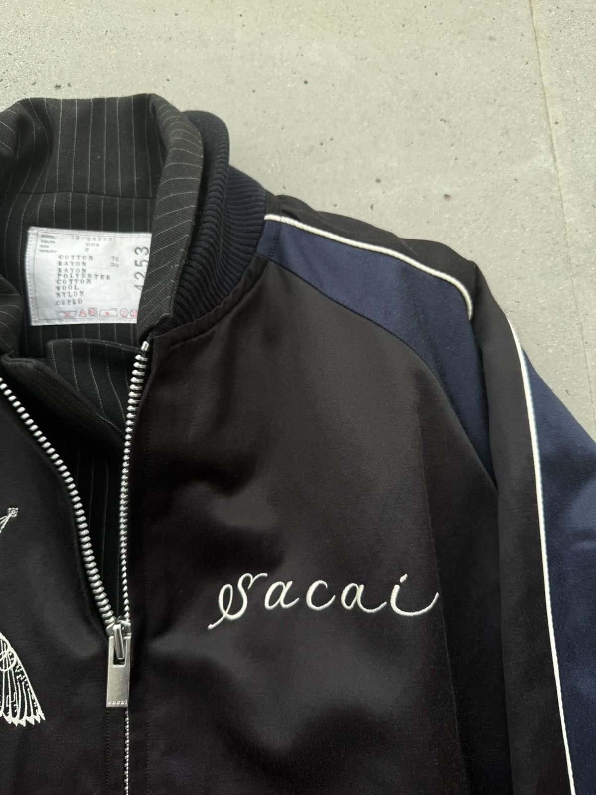 Japanese Brand × Sacai Ultra Rare Sacai x Dr. woo SS19 Jacket with marine grail Size US M / EU 48-50 / 2 - 5 Thumbnail