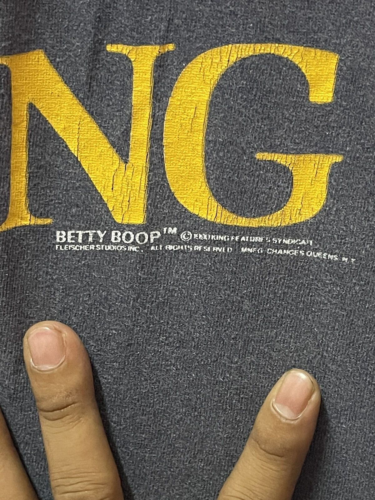 Changes Vintage 90s Sun Faded Betty Boop🔥🔥🔥 Size US XL / EU 56 / 4 - 5 Thumbnail