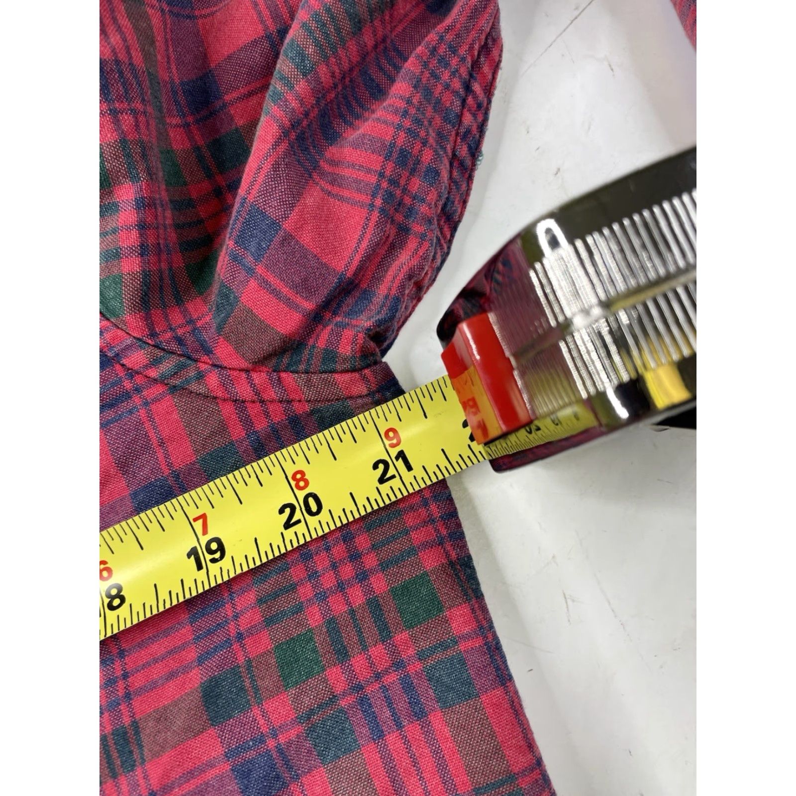 Vintage DENIM & SUPPLY RALPH LAUREN Shirt Mens Button-Up Oxford Cotton Red Plaid Long Sleeve Button-Down Collar M Regular Size US M / EU 48-50 / 2 - 6 Thumbnail
