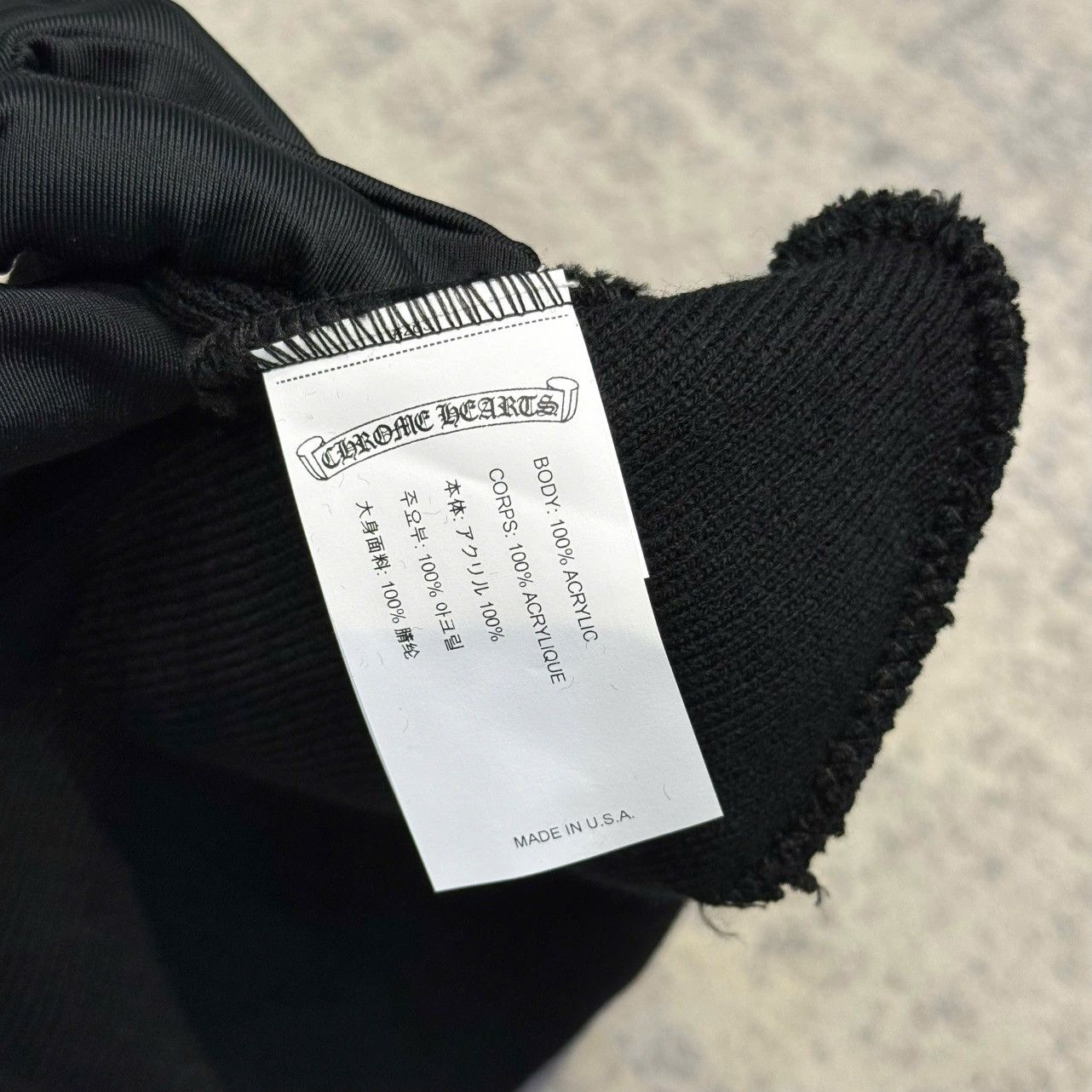 Chrome Hearts CHROME HEARTS classic beanie black/black Size ONE SIZE - 9 Thumbnail