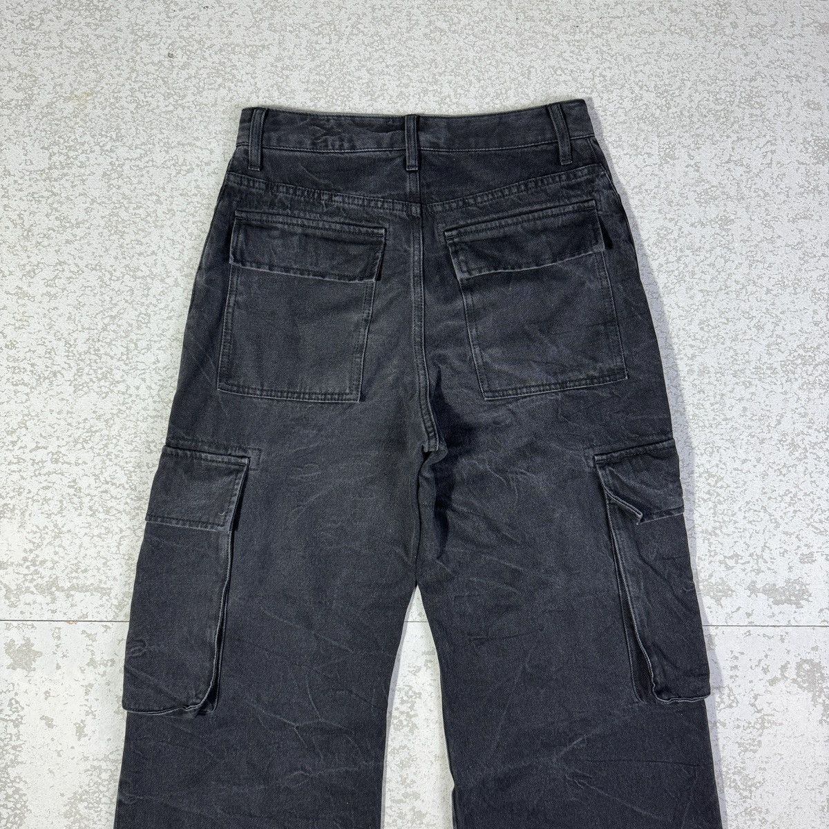 If Six Was Nine Baggy💥SLY JEANS Acid Cargo Pants Size US 29 - 6 Thumbnail