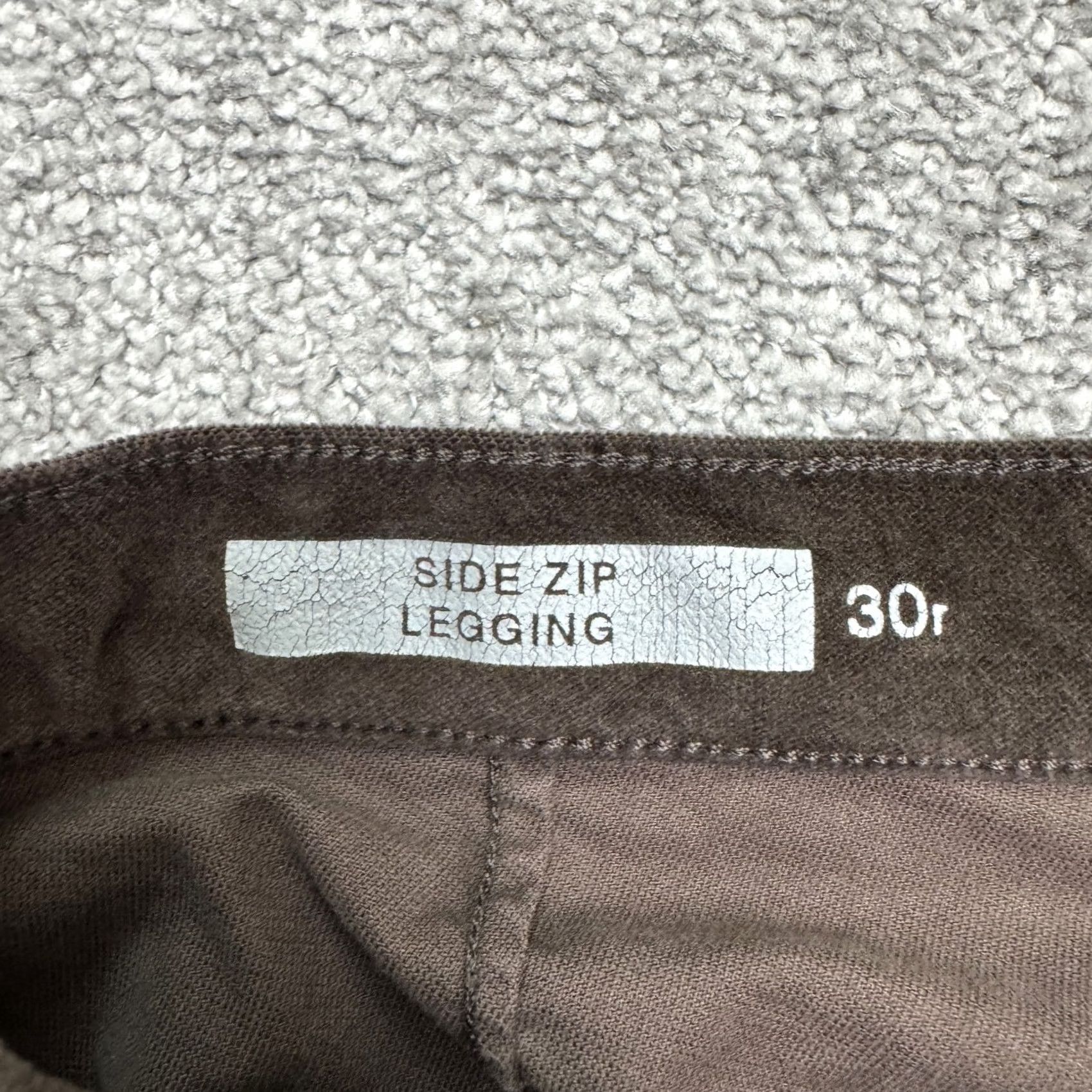 Gap Gap 1969 Pants Womens 30R Brown Velvet Velour Cotton High Rise Side Zip Legging Size 30" / US 8 / IT 44 - 7 Thumbnail