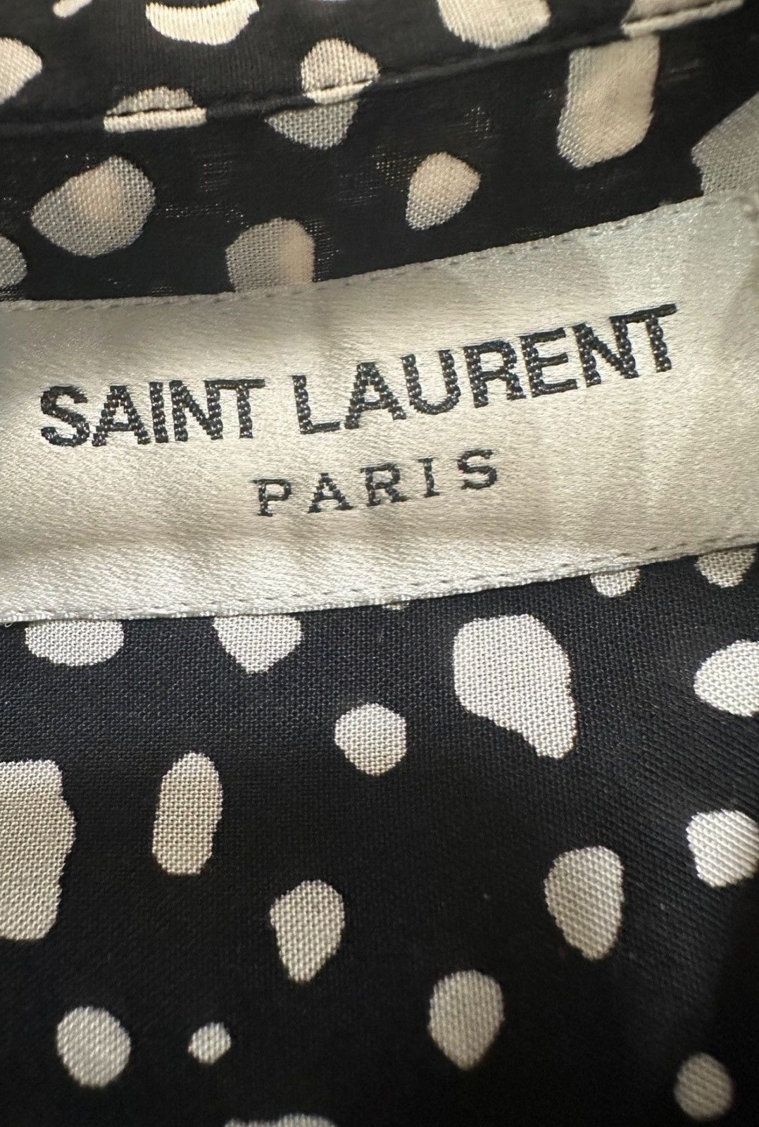 Saint Laurent Paris Saint Laurent SS18 Babycat Leopard Print Short-Sleeve Shirt Size US M / EU 48-50 / 2 - 5 Thumbnail