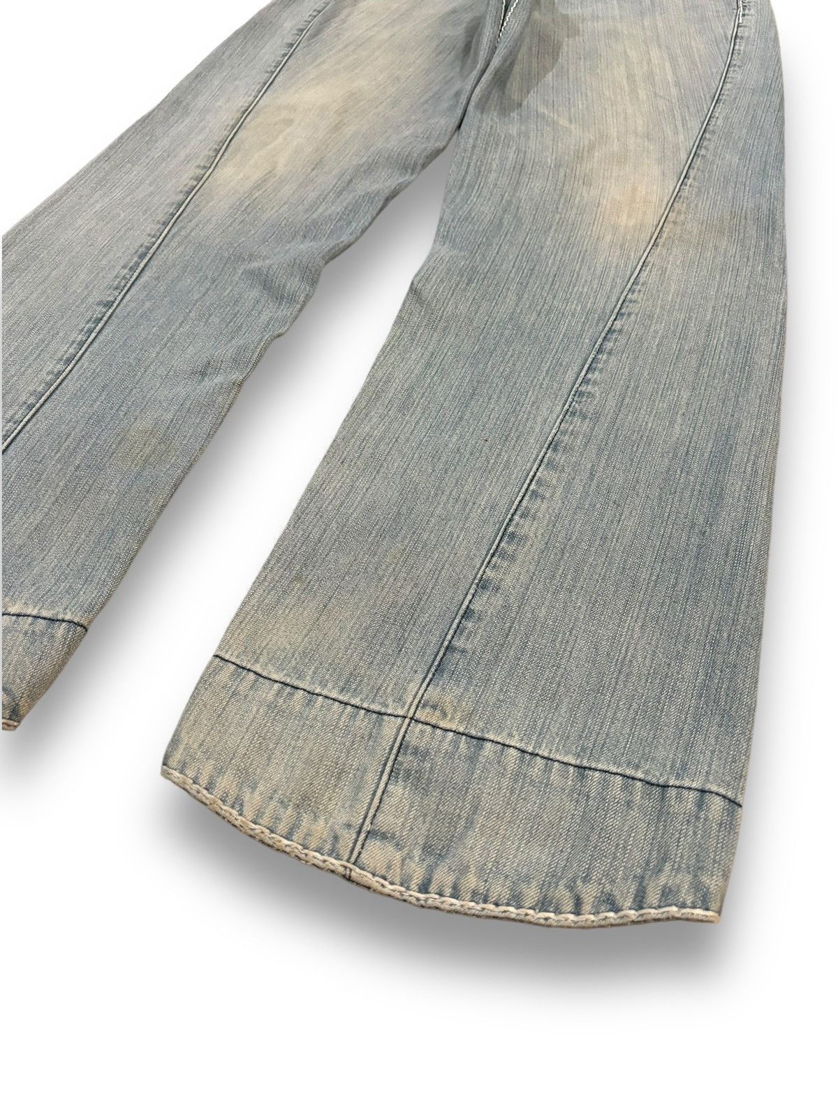Blue Blue Japan Vintage Japanese Brand Rusty Blue Wash Loose Fit Jeans Size US 30 / EU 46 - 9 Thumbnail