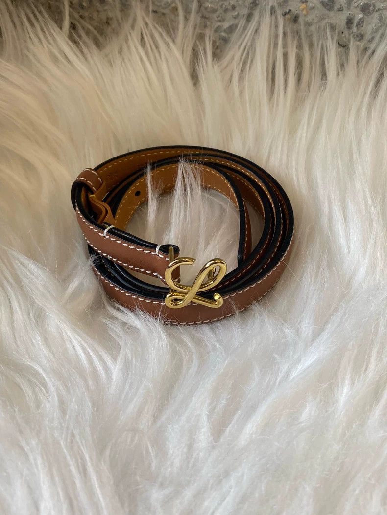 Loewe LOEWE size 80 Smooth Leather Belt for Women, Cowhide Size ONE SIZE - 1 Thumbnail