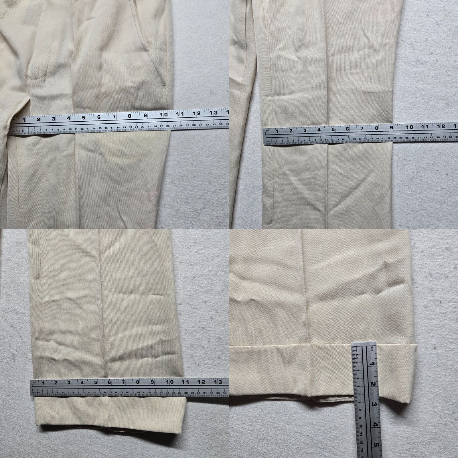 Wrangler VINTAGE Wrangler Pants Corduroy Beige 34 x 32 1970s Bell Bottom Disco Mens Bottoms Size US 34 / EU 50 - 8 Thumbnail