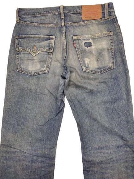 Vintage VINTAGE LEVIS JEANS MINOR DISTRESSED AND FADED STYLE Size US 34 / EU 50 - 4 Thumbnail