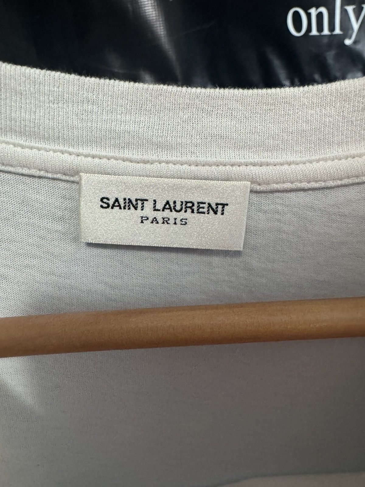 Saint Laurent Paris Saint Laurent tee Size US M / EU 48-50 / 2 - 2 Thumbnail