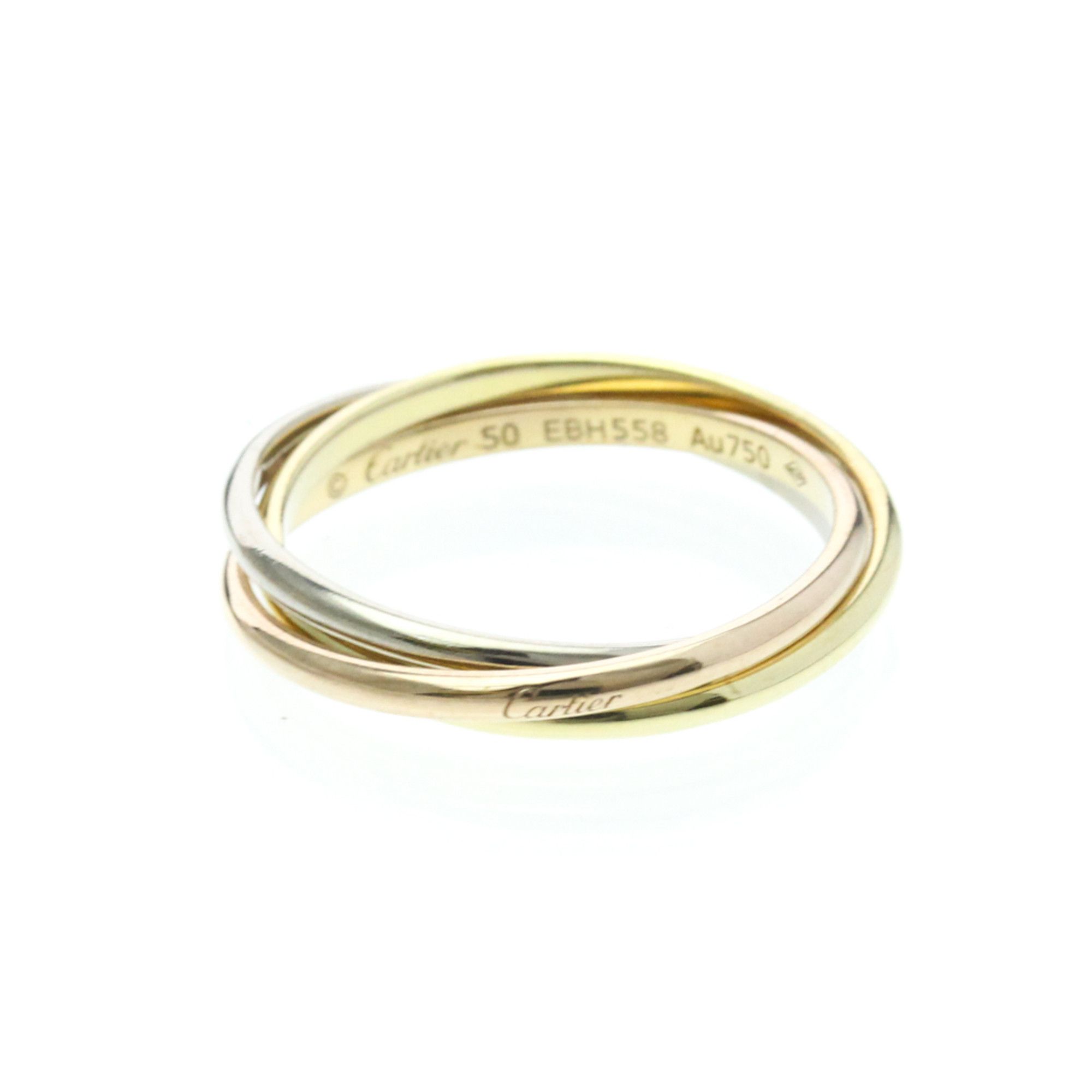 Cartier Cartier Trinity Yellow Gold (18K),Pink Gold (18K),White Gold (18K) Fashion No Stone Band Ring Gold Size ONE SIZE - 1 Thumbnail