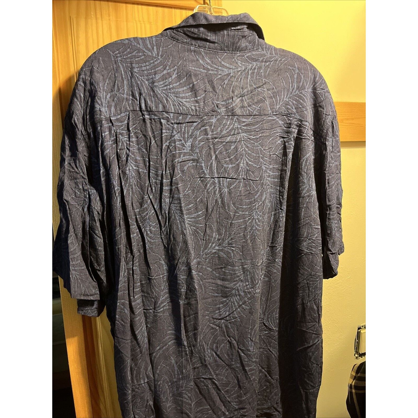 Batik Bay Batik Bay Navy Men’s L Shirt USA Flag Palm SS Hawaiian Rayon Size US L / EU 52-54 / 3 - 10 Thumbnail