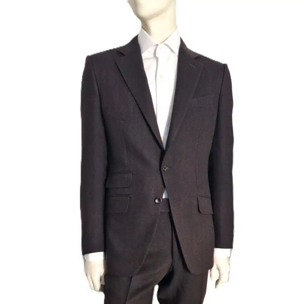 Tom Ford o1loc1c0125 2LYN01 Wool Blend Suit in Brown Size US S / EU 44-46 / 1 - 1 Thumbnail