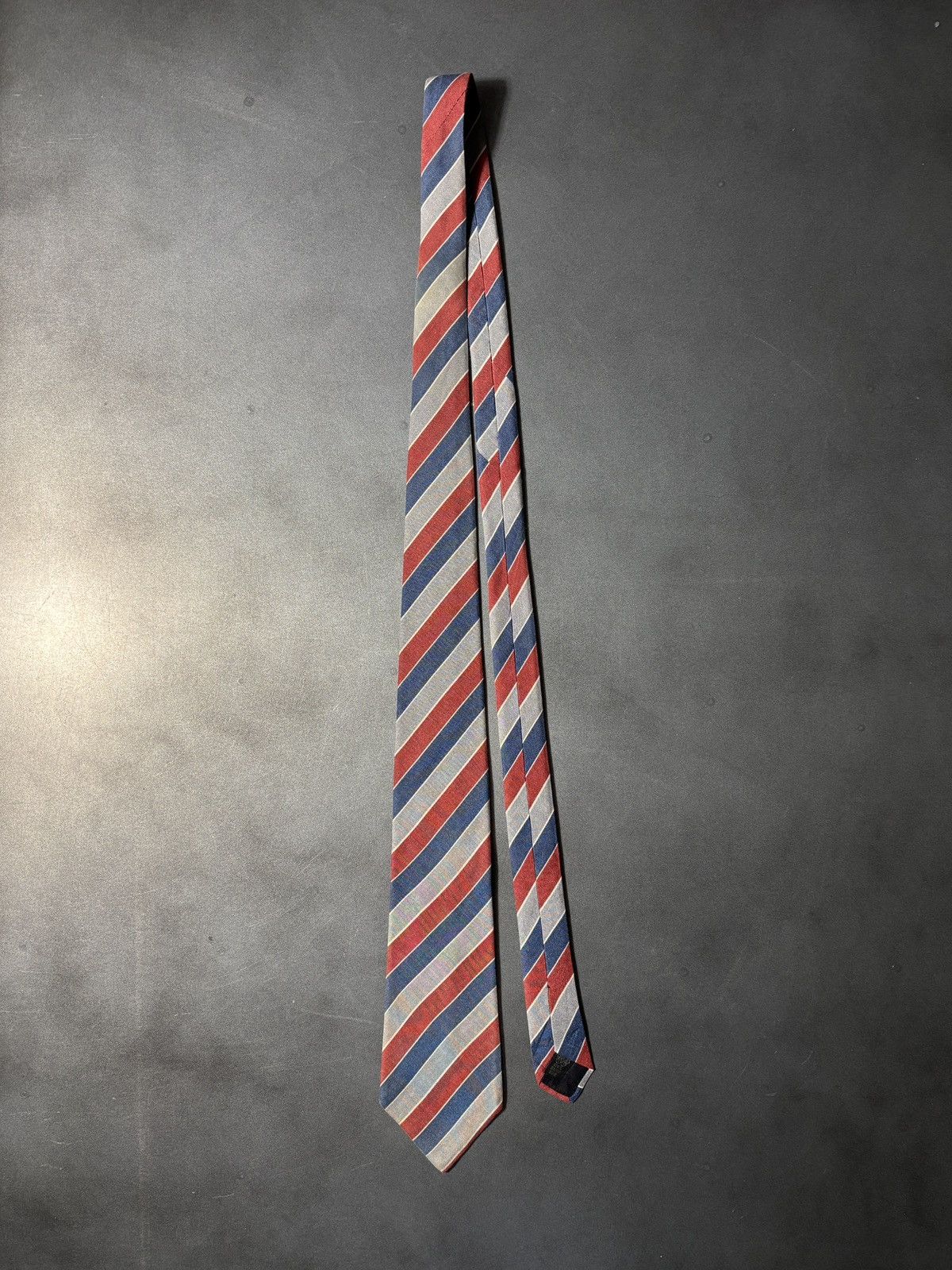 Lanvin Vintage Lanvin Tie 1970s Silk Necktie Striped Paris 1960s Size ONE SIZE - 1 Thumbnail