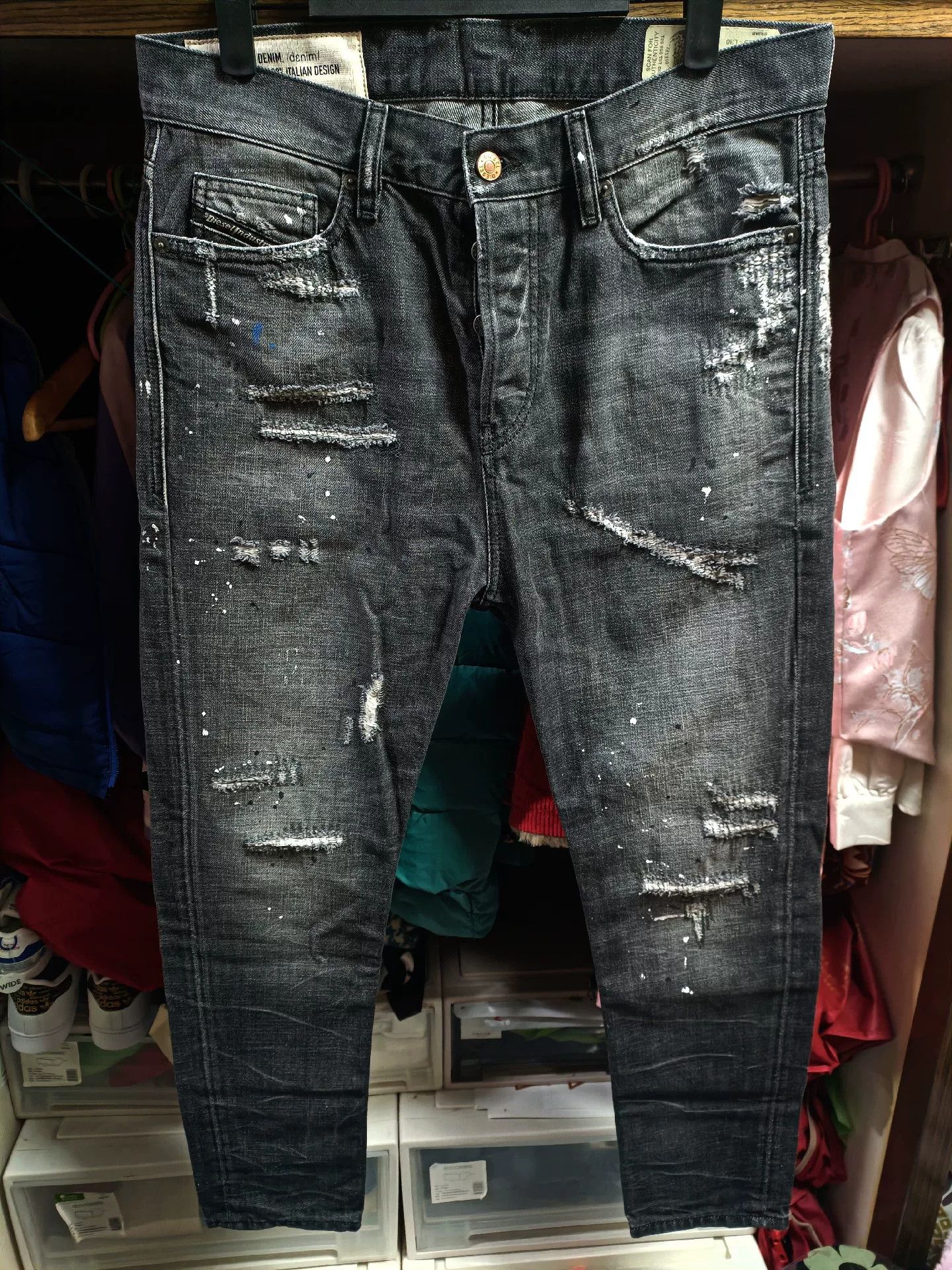 Diesel Diesel D-vider 083AB Jeans Size US 29 - 1 Thumbnail