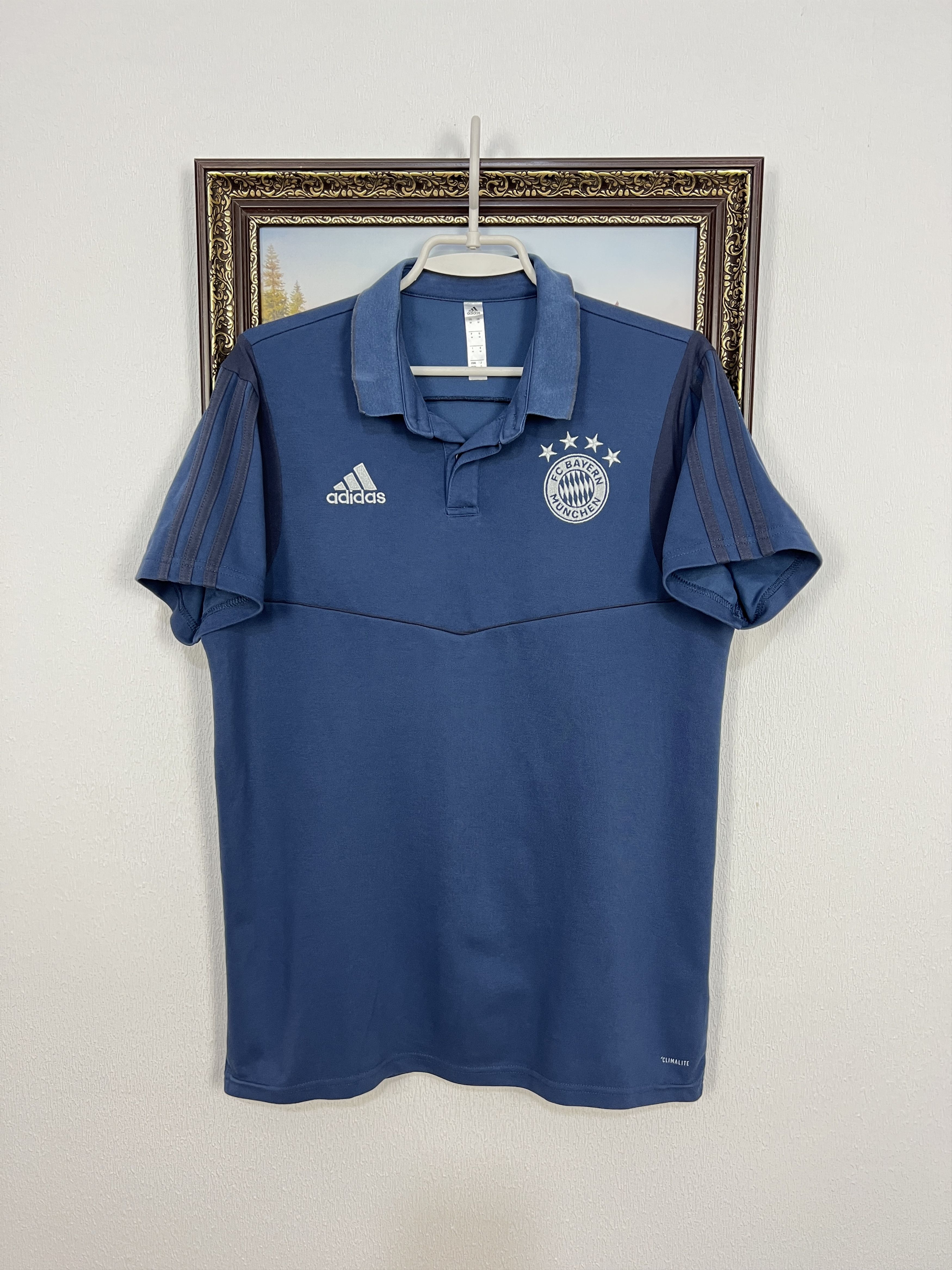 Adidas Adidas Bayern Munich Football Train Polo Soccer Jersey Mens Size US M / EU 48-50 / 2 - 1 Thumbnail