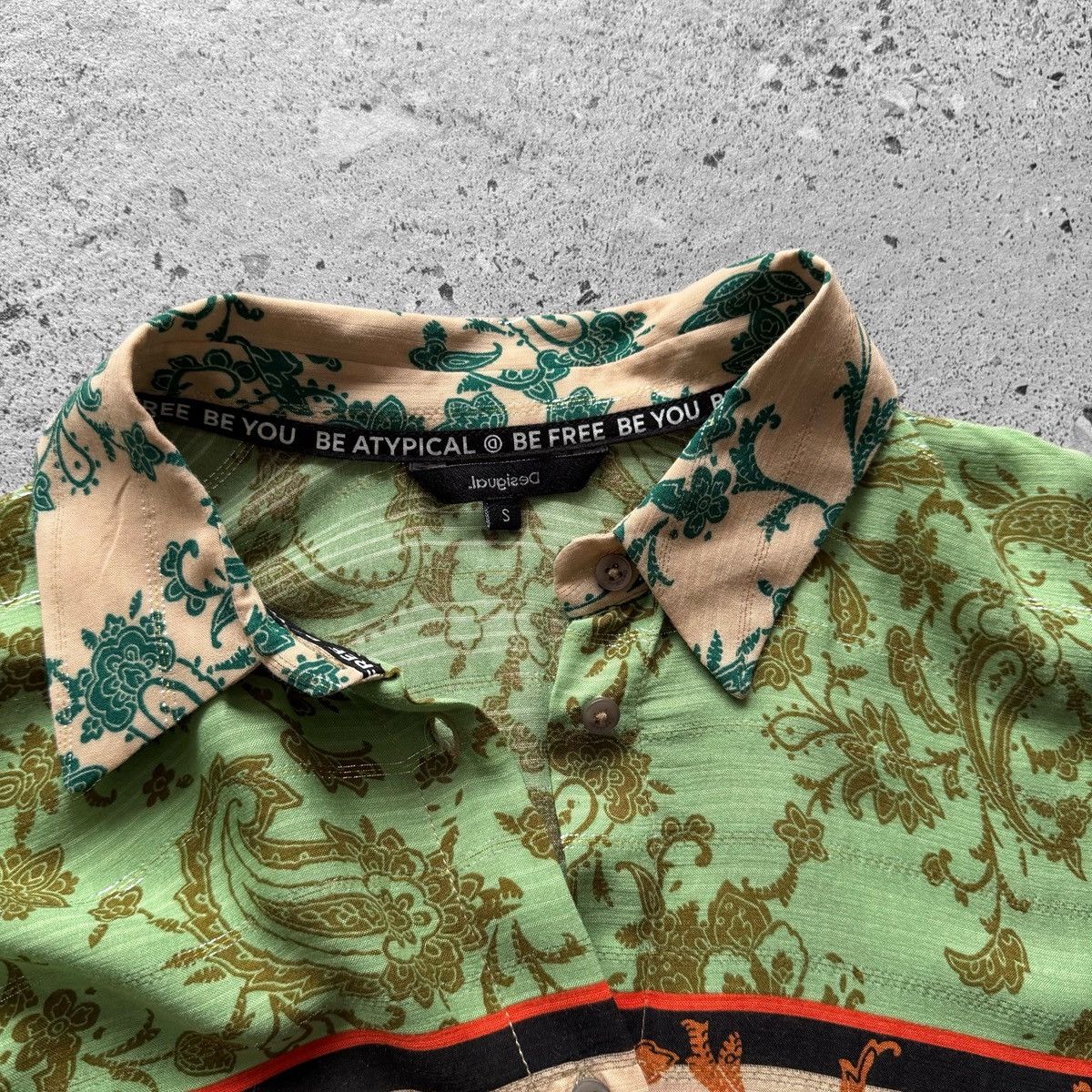 Desigual Desigual Oversized Paisley Floral Short Sleeve Shirt Blouse Size S / US 4 / IT 40 - 7 Thumbnail