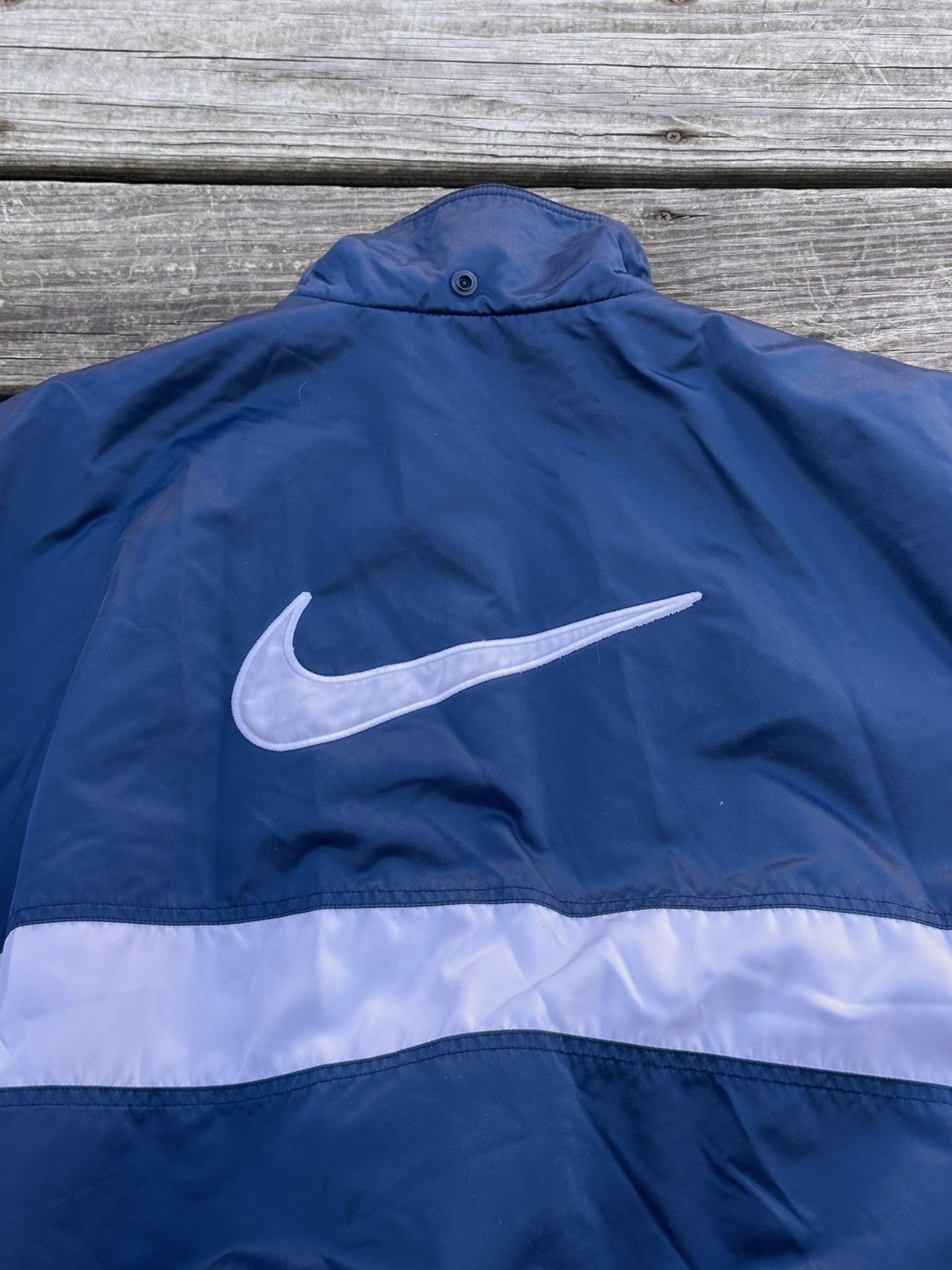 Nike × Vintage Vintage 90s Nike Puffer Jacket Size L / US 10 / IT 46 - 9 Thumbnail