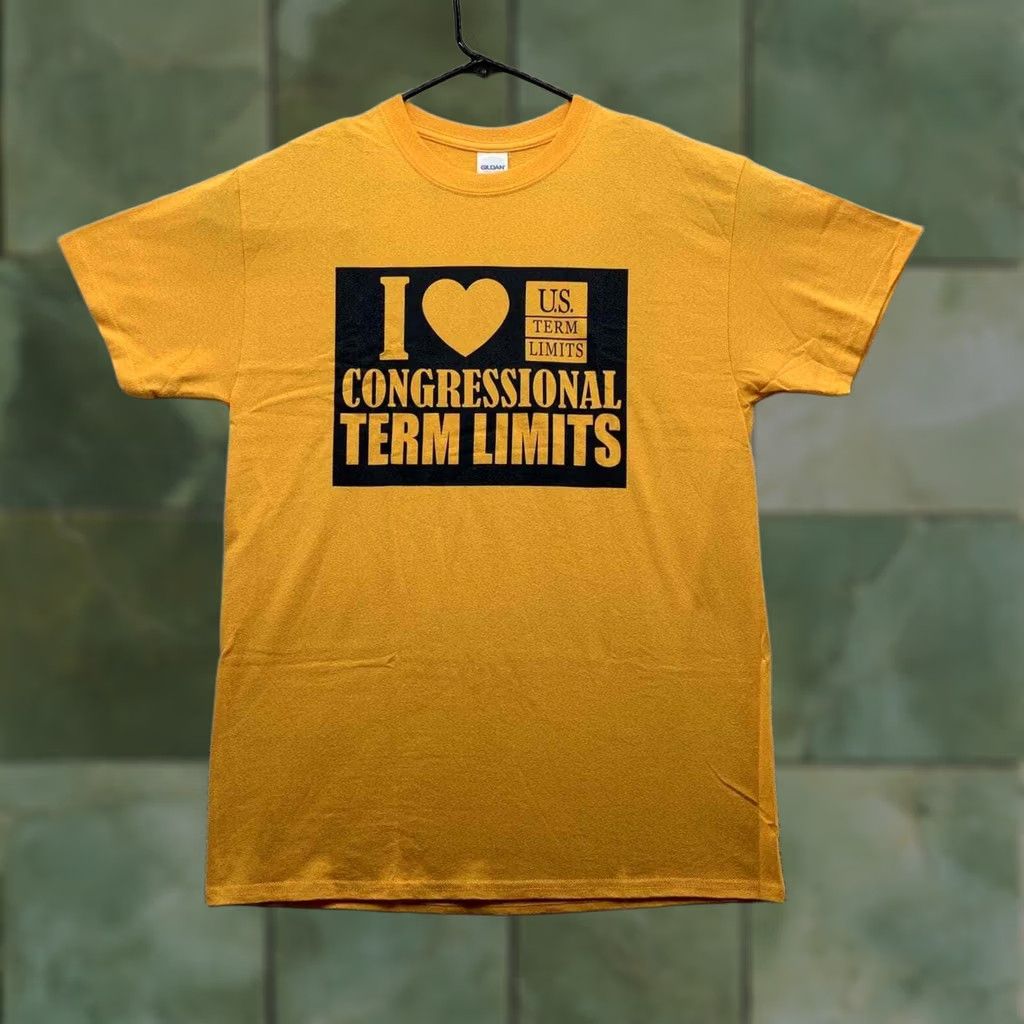Gildan Gildan Yellow Adult Medium M T-Shirt Elect Congressional Term Limits Government Classic Dad Cotton Size US M / EU 48-50 / 2 - 1 Thumbnail