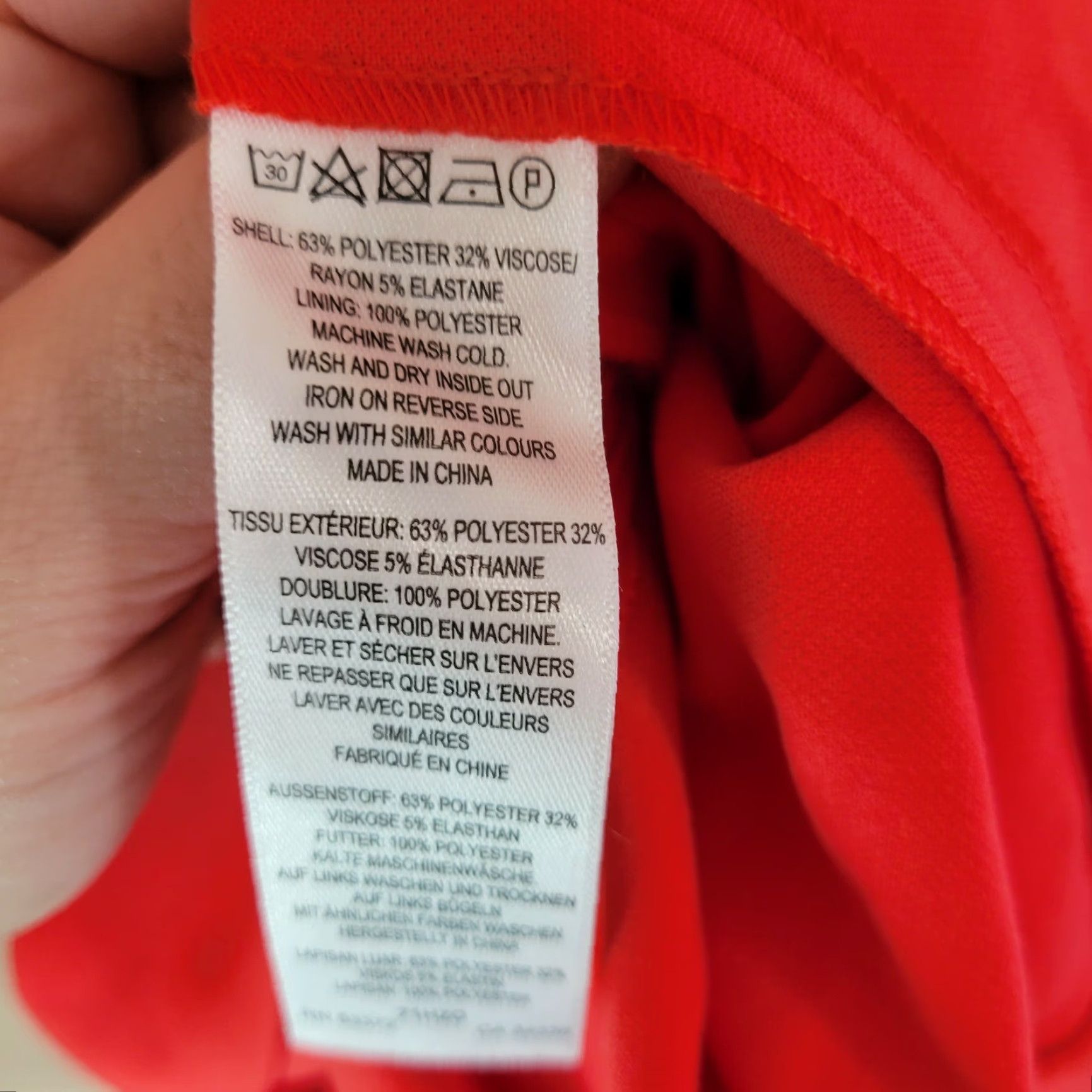 French Connection French Connection Dress Womens Size 12 A-Line Mini Square Neck Fire Coral Red Orange Pink Velvet? Size XL / US 12-14 / IT 48-50 - 7 Thumbnail