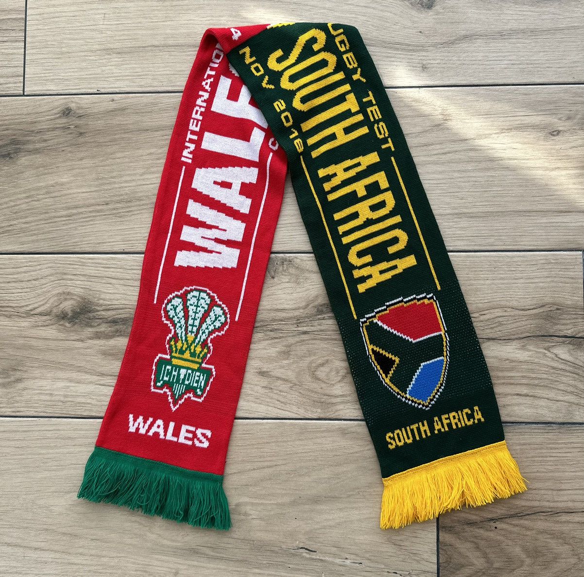 Vintage Wales vs South Africa 2018 Cardiff Rugby Teams Scarf Size ONE SIZE - 1 Thumbnail