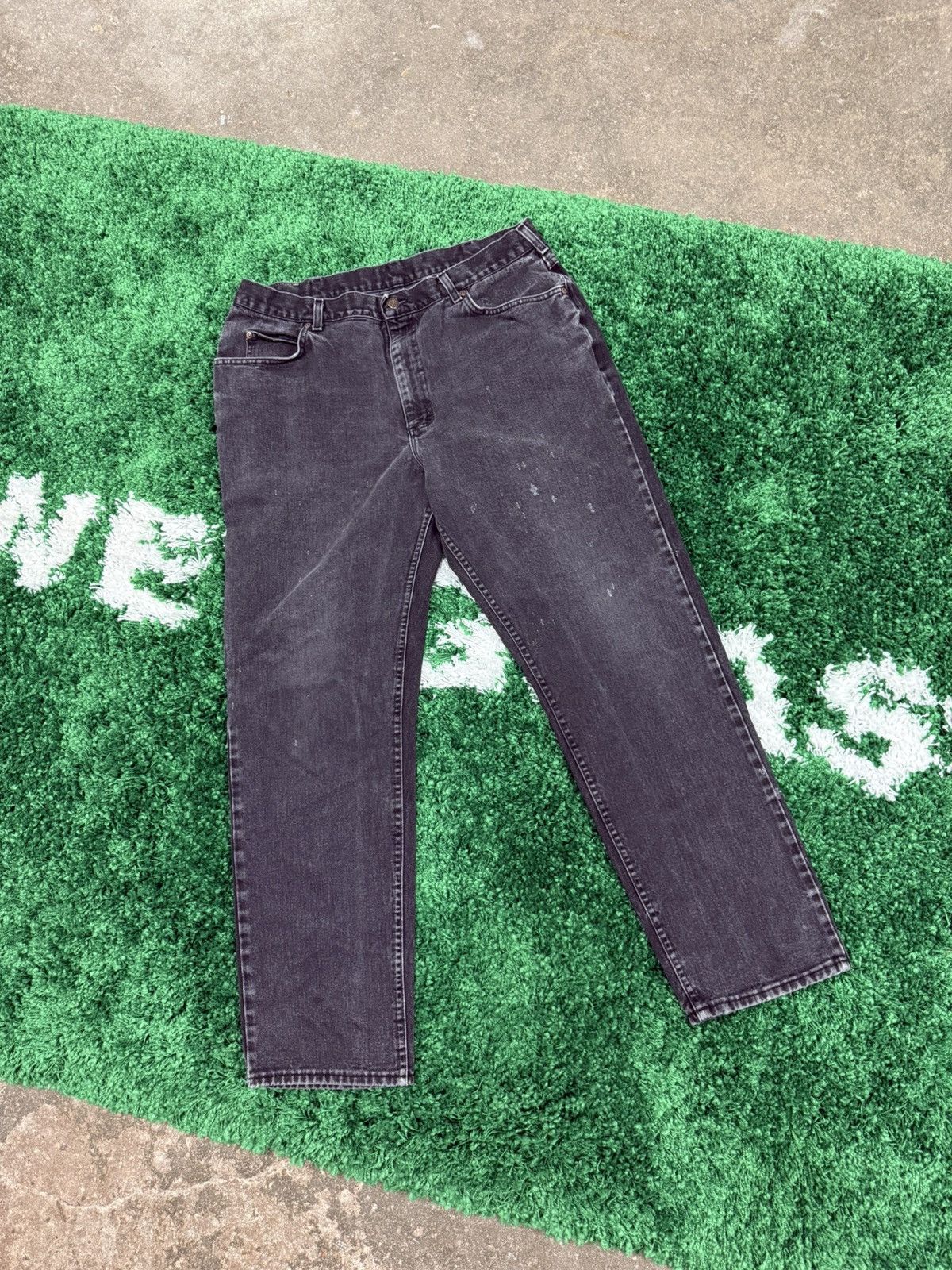 Lee × Vintage Vintage Lee Black Denim Jeans Sz. 38 Size US 34 / EU 50 - 4 Thumbnail