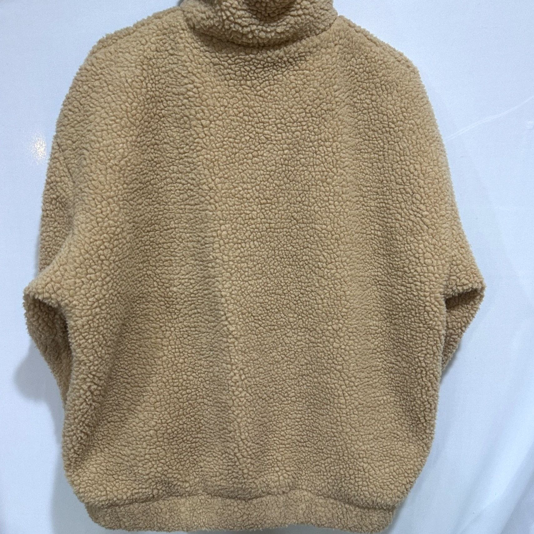 I.AM.GIA I.AM.GIA Tan Sherpa Fleece Zip Up Pixie Teddy Jacket Womens XS Oversized Size XS / US 0-2 / IT 36-38 - 4 Thumbnail