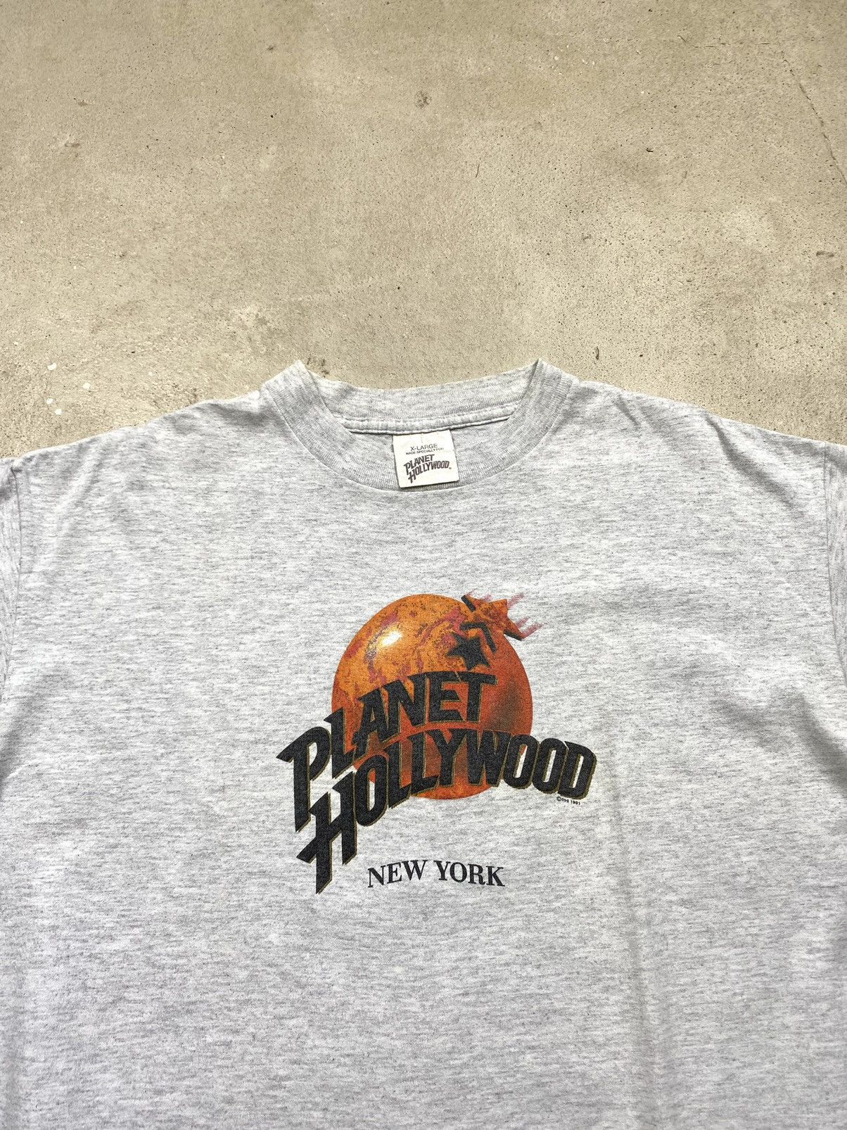 Planet Hollywood Vintage 1991 Planet Hollywood New York Tee Shirt Size US XL / EU 56 / 4 - 4 Thumbnail