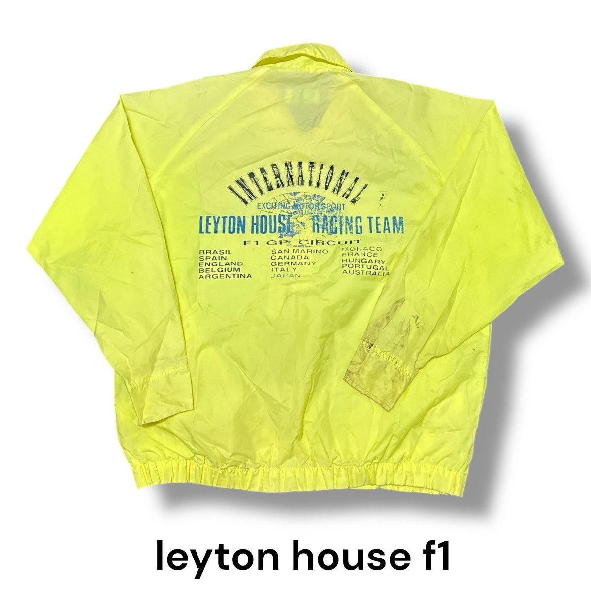 Vintage VINTAGE LEYTON HOUSE F1 RACING TEAM JACKET Size US L / EU 52-54 / 3 - 5 Thumbnail