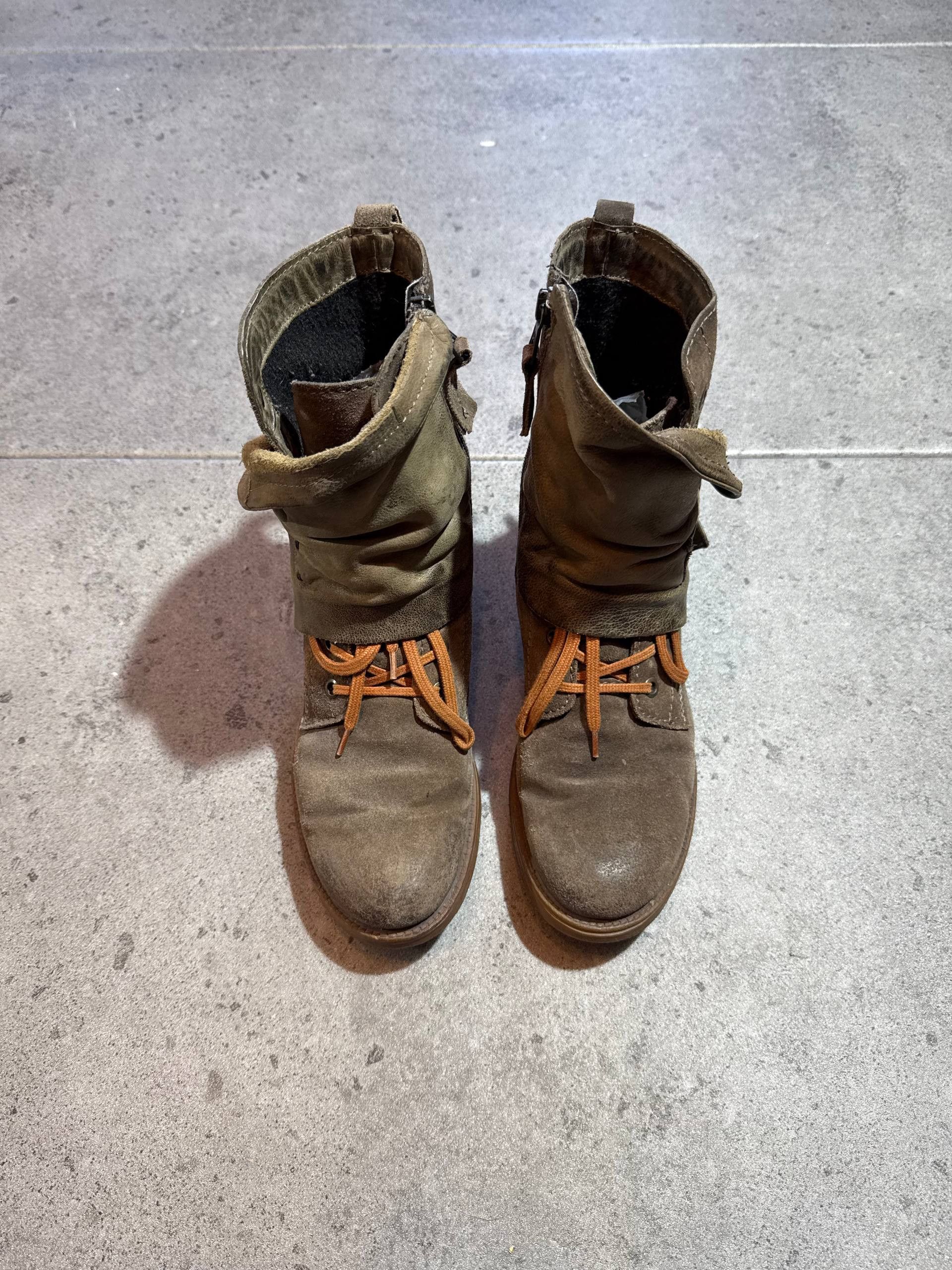 A.S.98 Vintage AvantGarde AS98 style leather ancle boots airstep Size US 8 / IT 38 - 3 Thumbnail