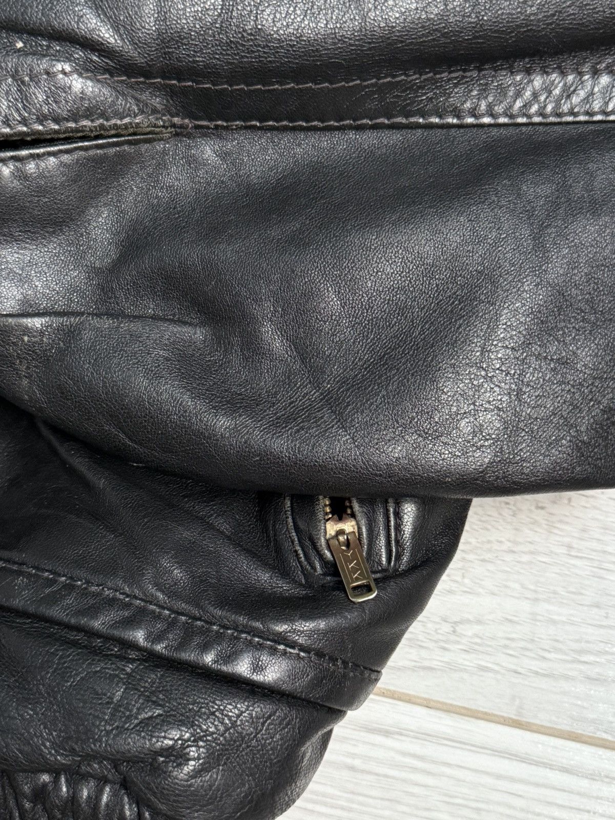 Genuine Leather × Vintage Vintage Leather Jacket 90’s hype military flight Bomber Size US L / EU 52-54 / 3 - 2 Thumbnail