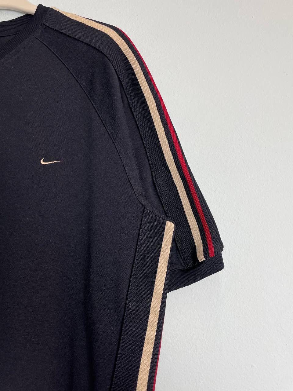 Nike × Vintage Nike swoosh streetwear vintage navy blue tee Size US XL / EU 56 / 4 - 2 Thumbnail